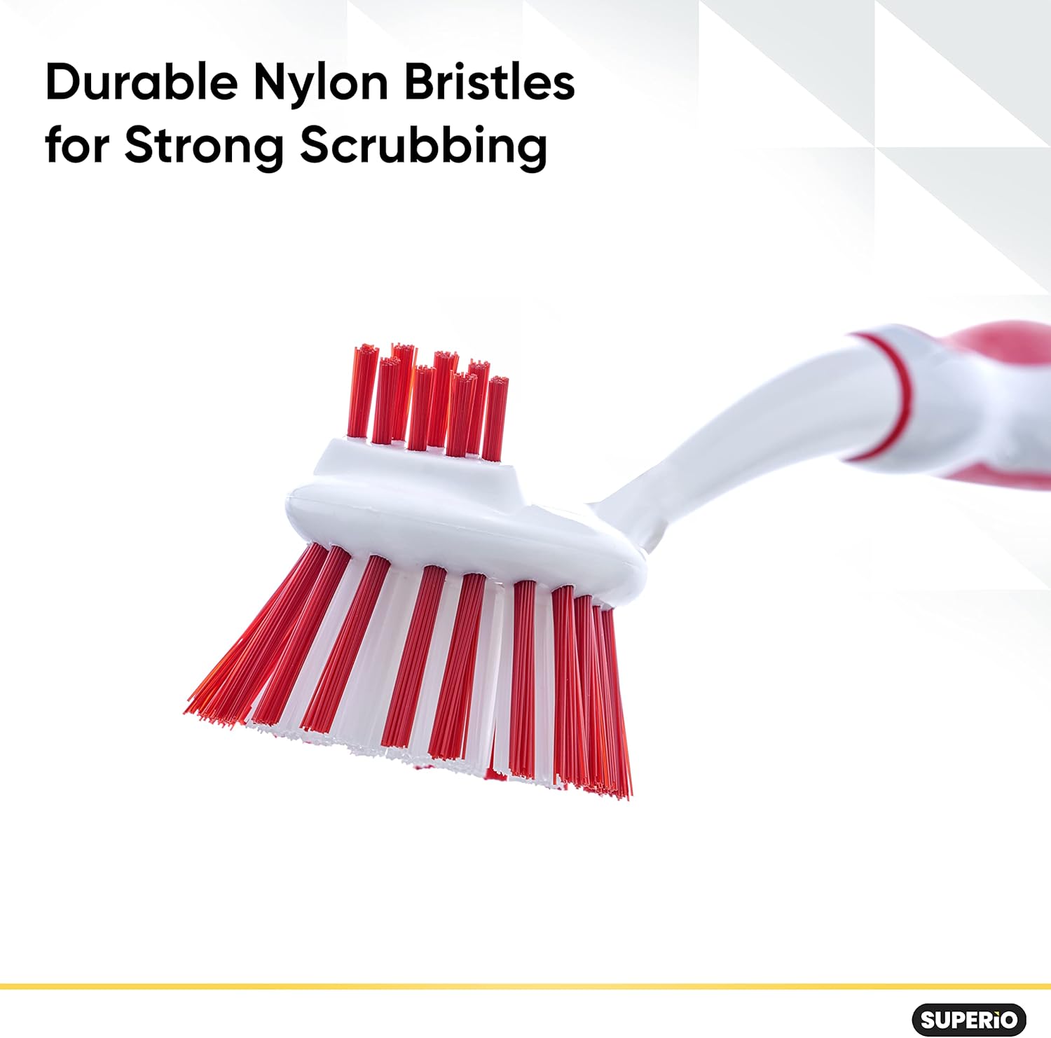 Superio Dish Brush with Handle Double Sided Cleaning Brush