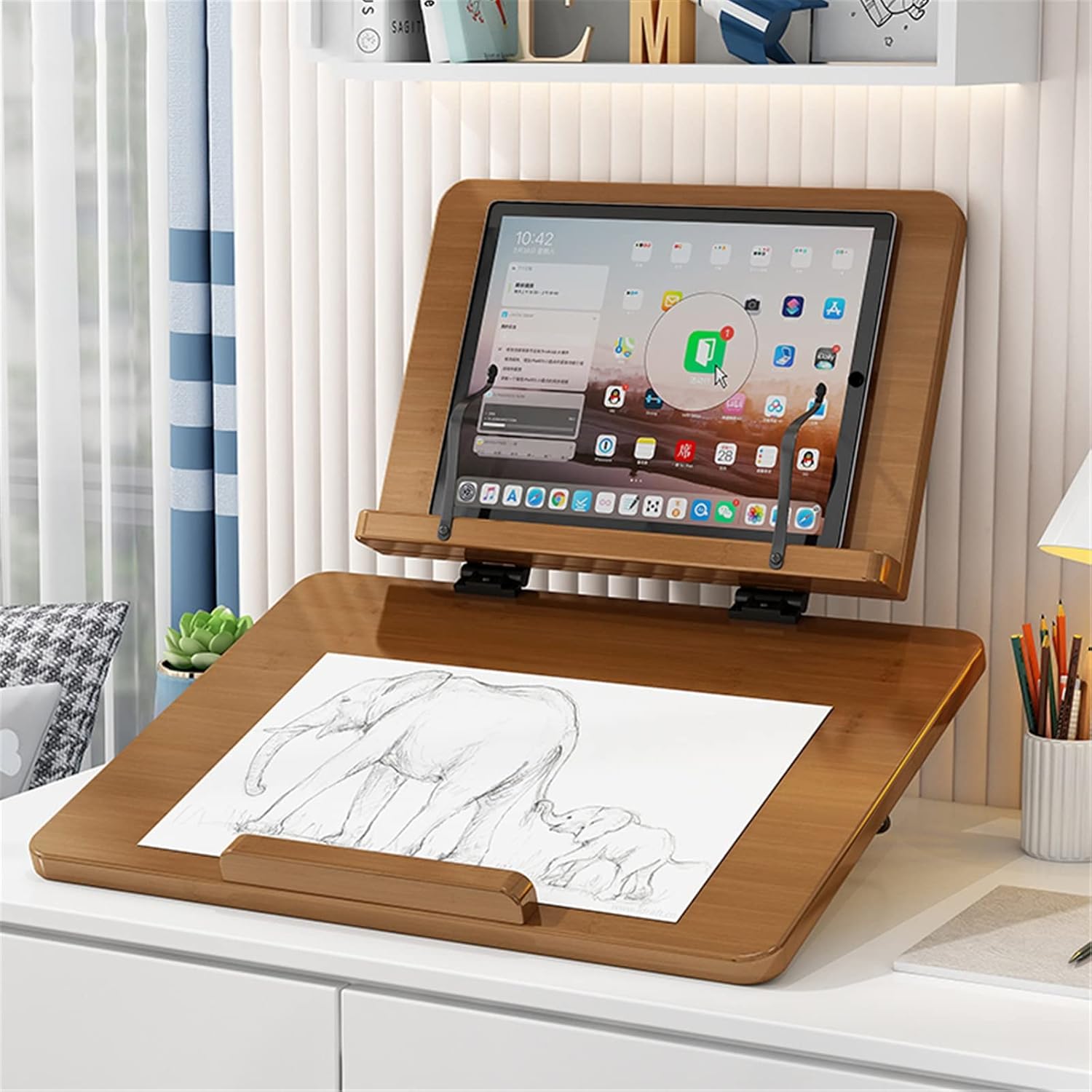 Adjustable Book Stand for Cooking and Reading
