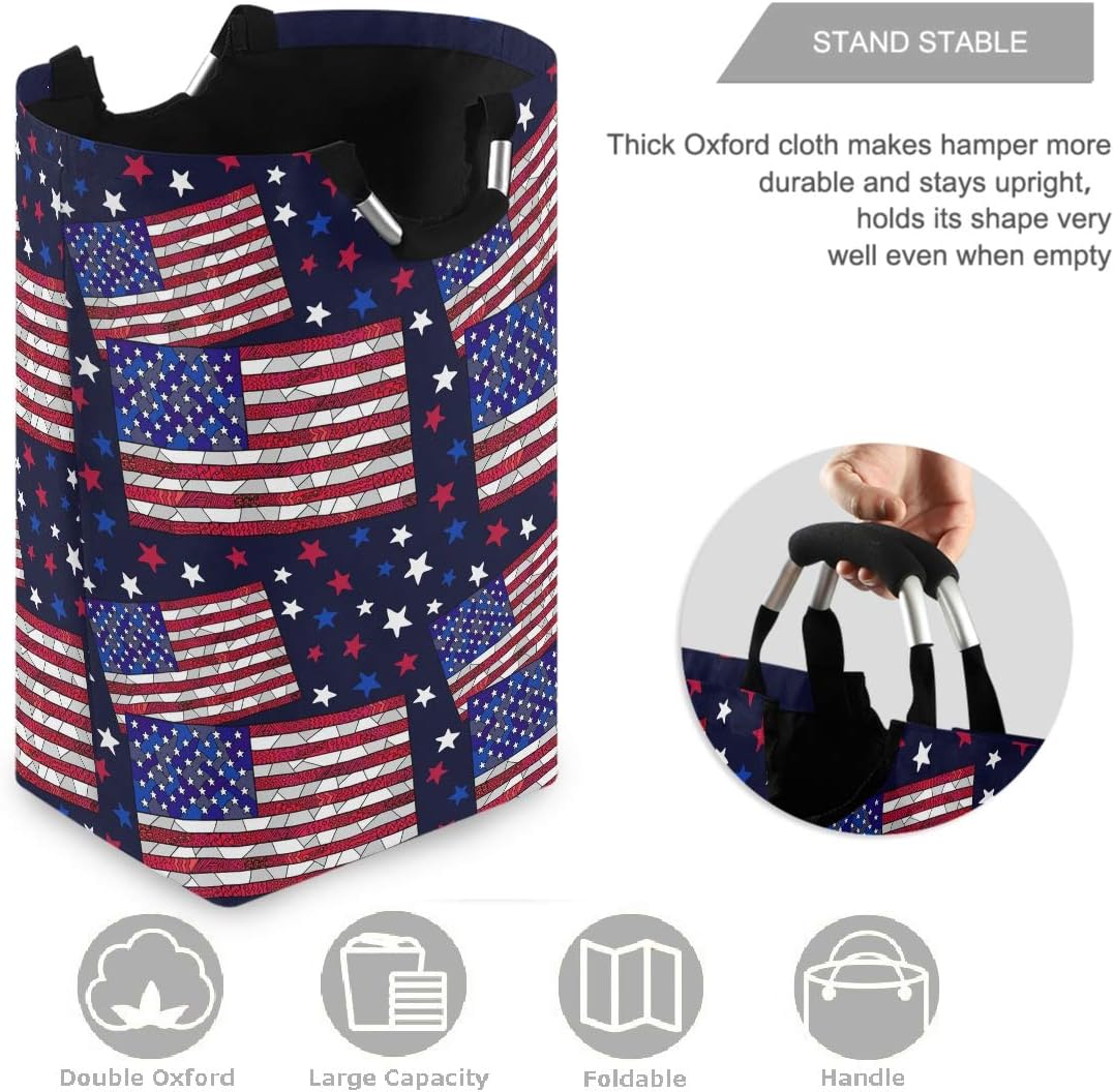 Visesunny Collapsible Laundry Basket with Handle