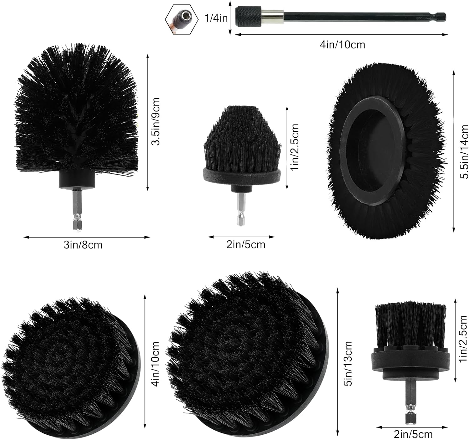 ETOUPA 13 Pcs Drill Brush Set All Purpose Cleaning