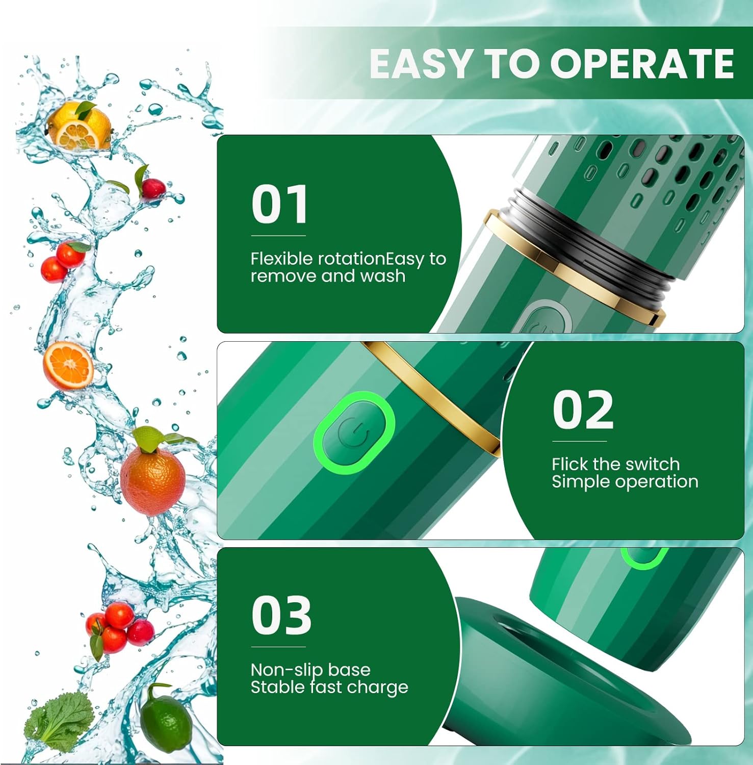 SANBORA Fruit and Vegetable Washing Machine with Ion Purification Technology