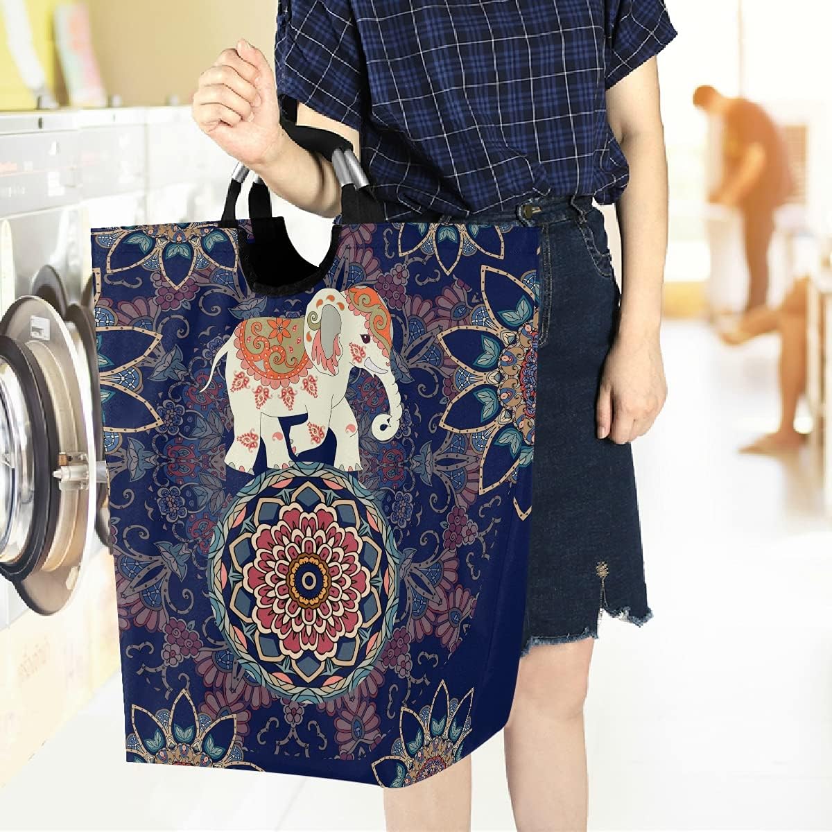 Visesunny Foldable Laundry Hamper with Waterproof Fabric 1
