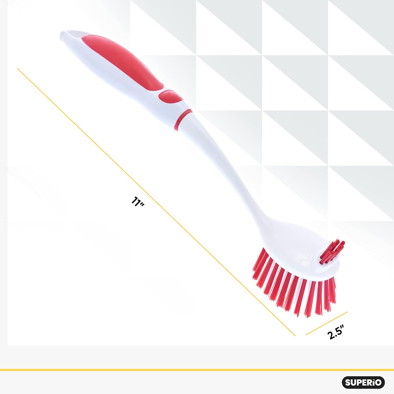 Superio Dish Brush with Handle Double Sided Cleaning Brush