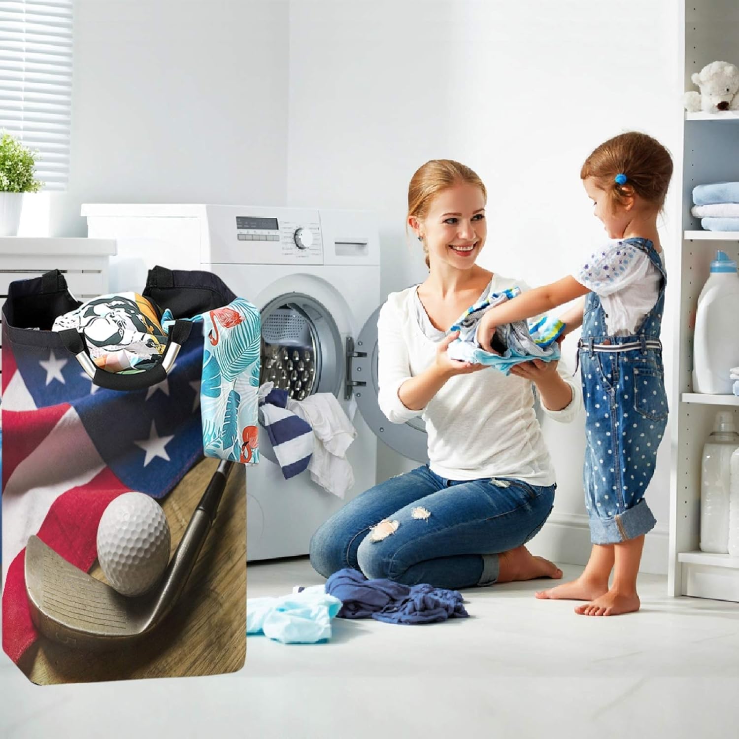 visesunny Large Capacity Laundry Hamper Basket 1