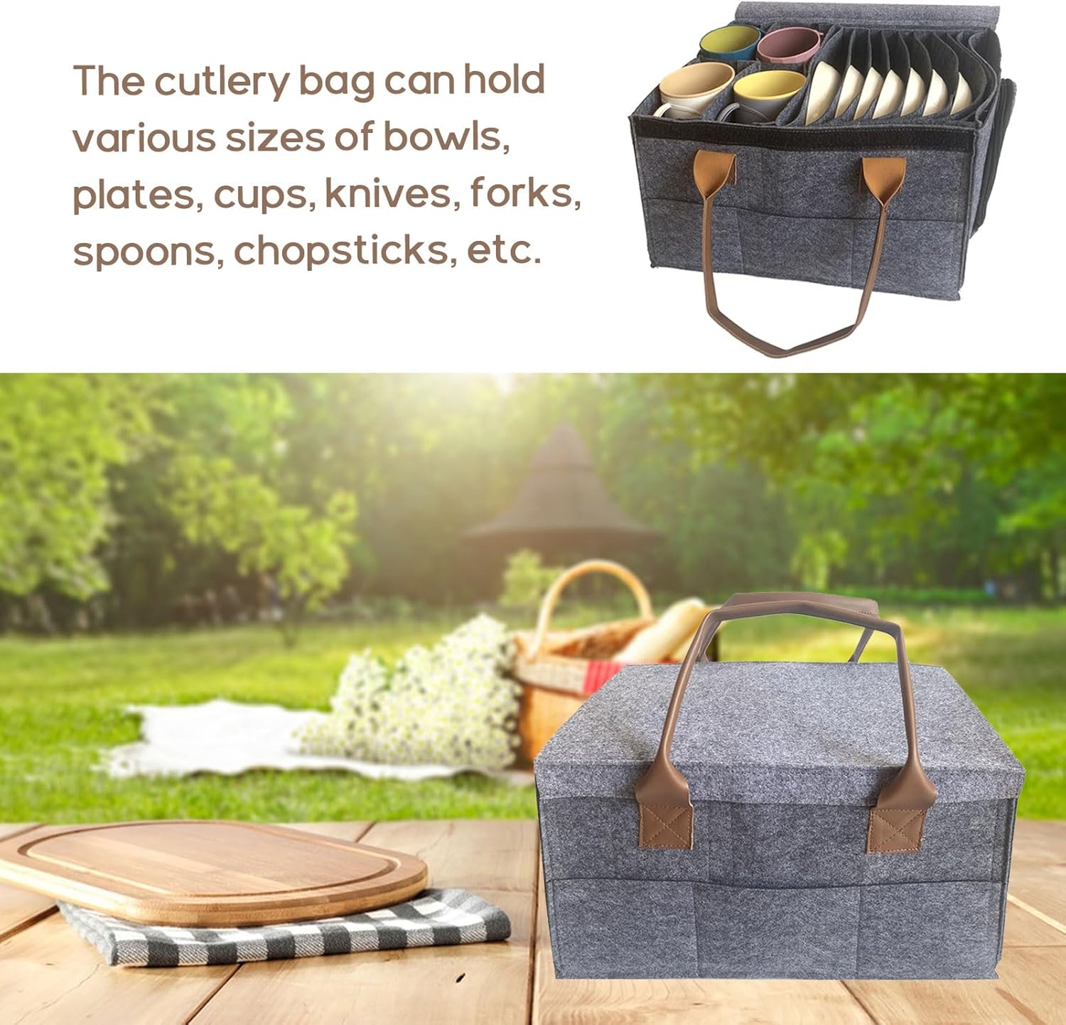 Qivine Foldable Dinner Plate Storage Box with Lids