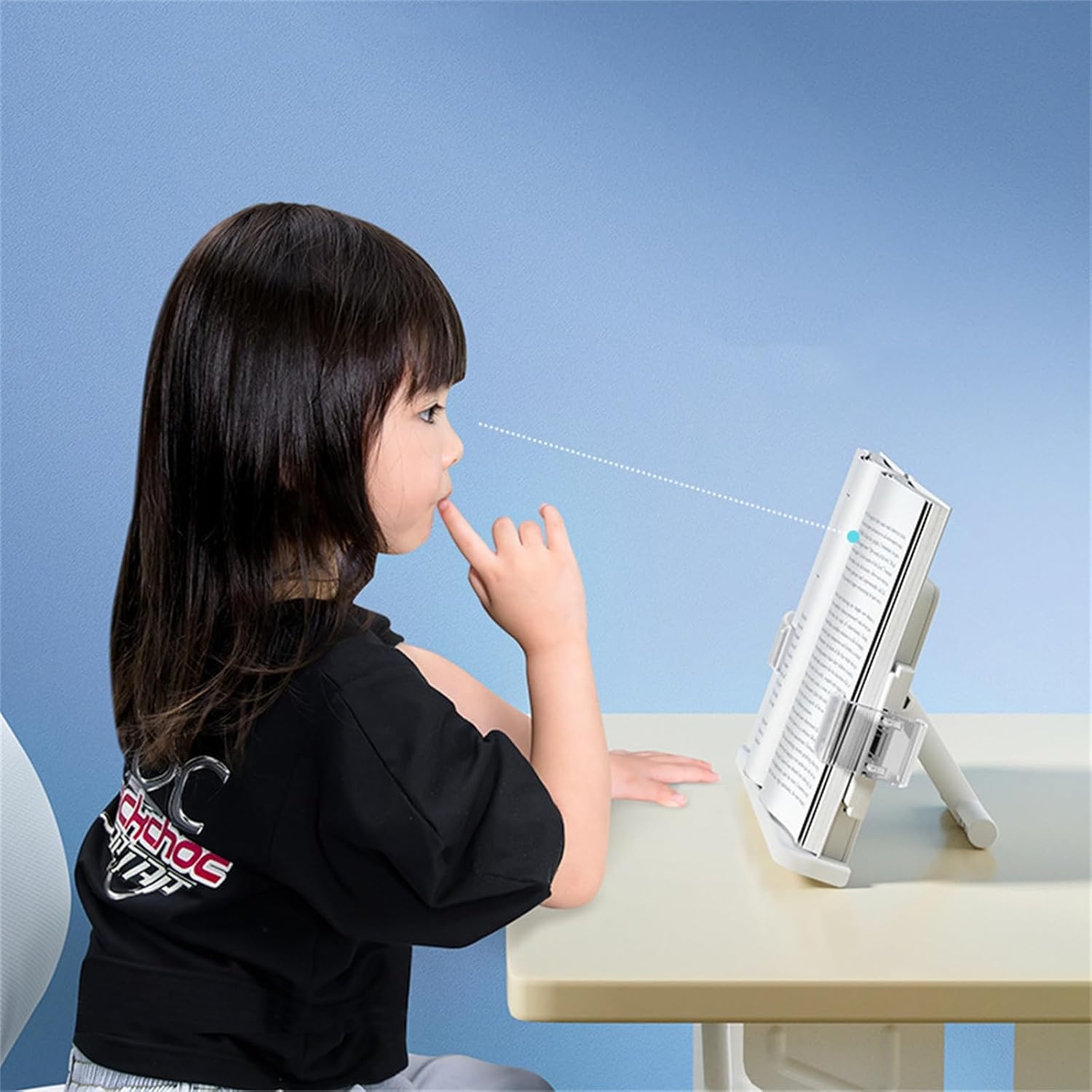 Adjustable Floor Stand Book Holder for Kitchen and Office