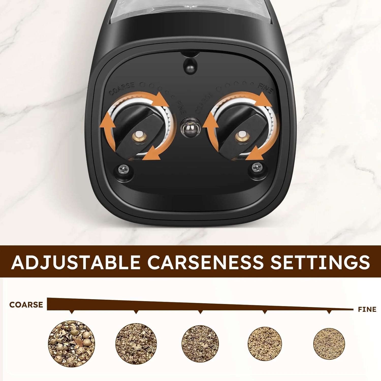 USB Rechargeable 2 in 1 Salt Pepper Grinder Set