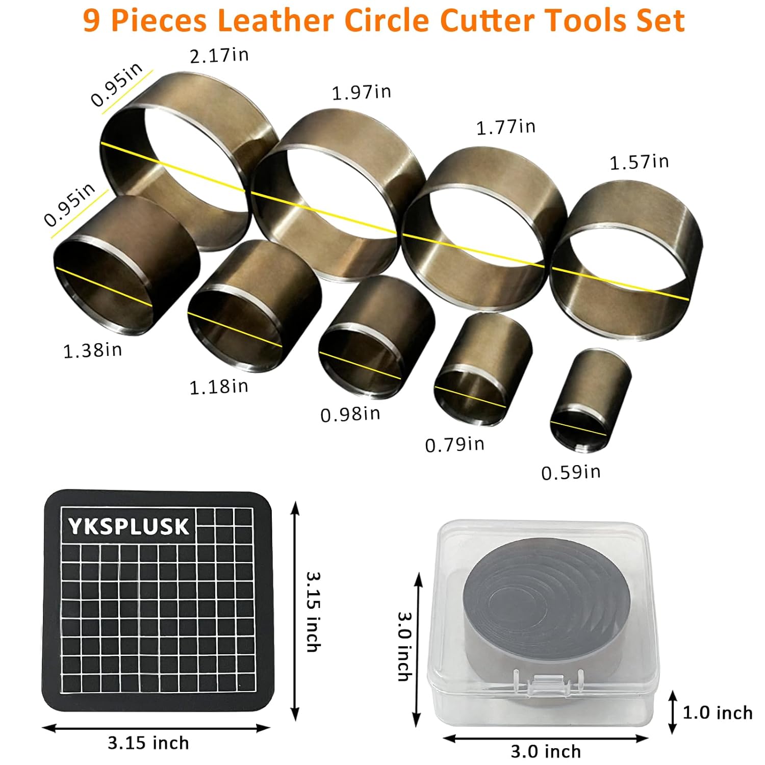 YKSPLUSK 27-Piece Leather Punch Tools Set for DIY Crafts