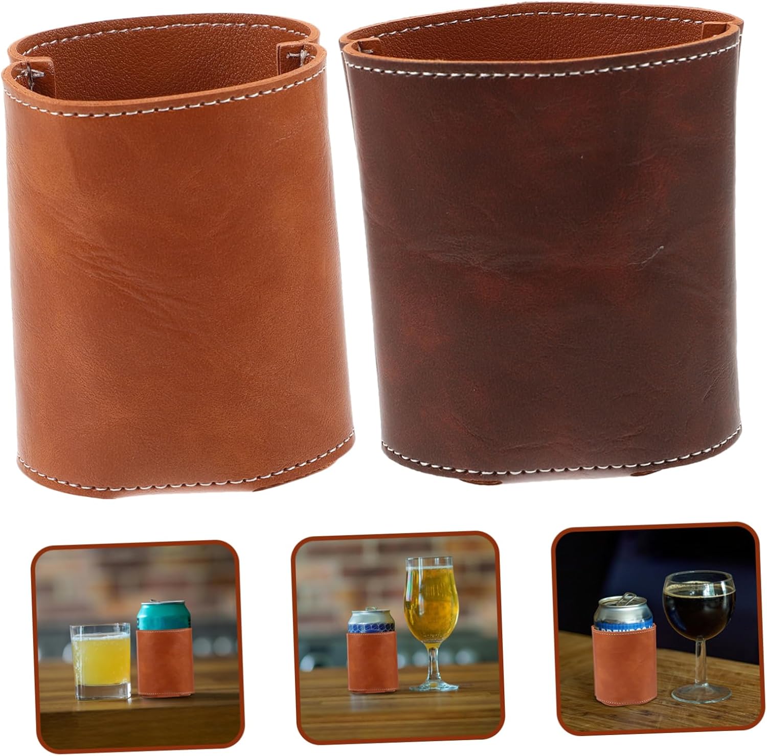 Luxshiny 2pcs Insulated Coffee Mug Beer Can Holder