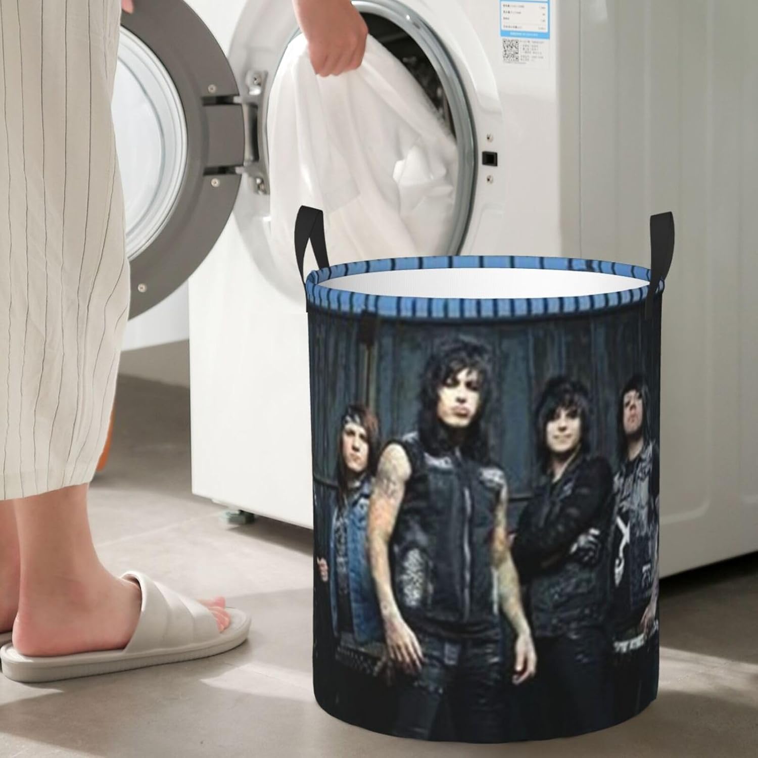 YGFDYH F-alling In Reverse Laundry Basket with Handles