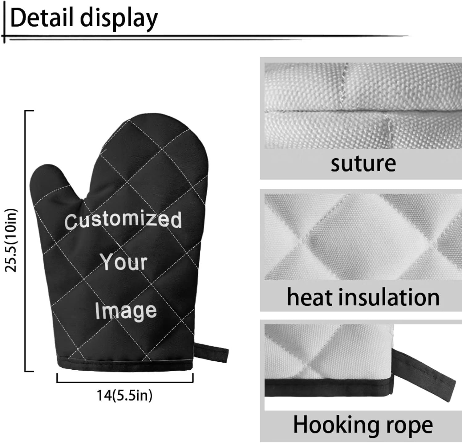 Upetstory Snowman Oven Mitts Set of 2