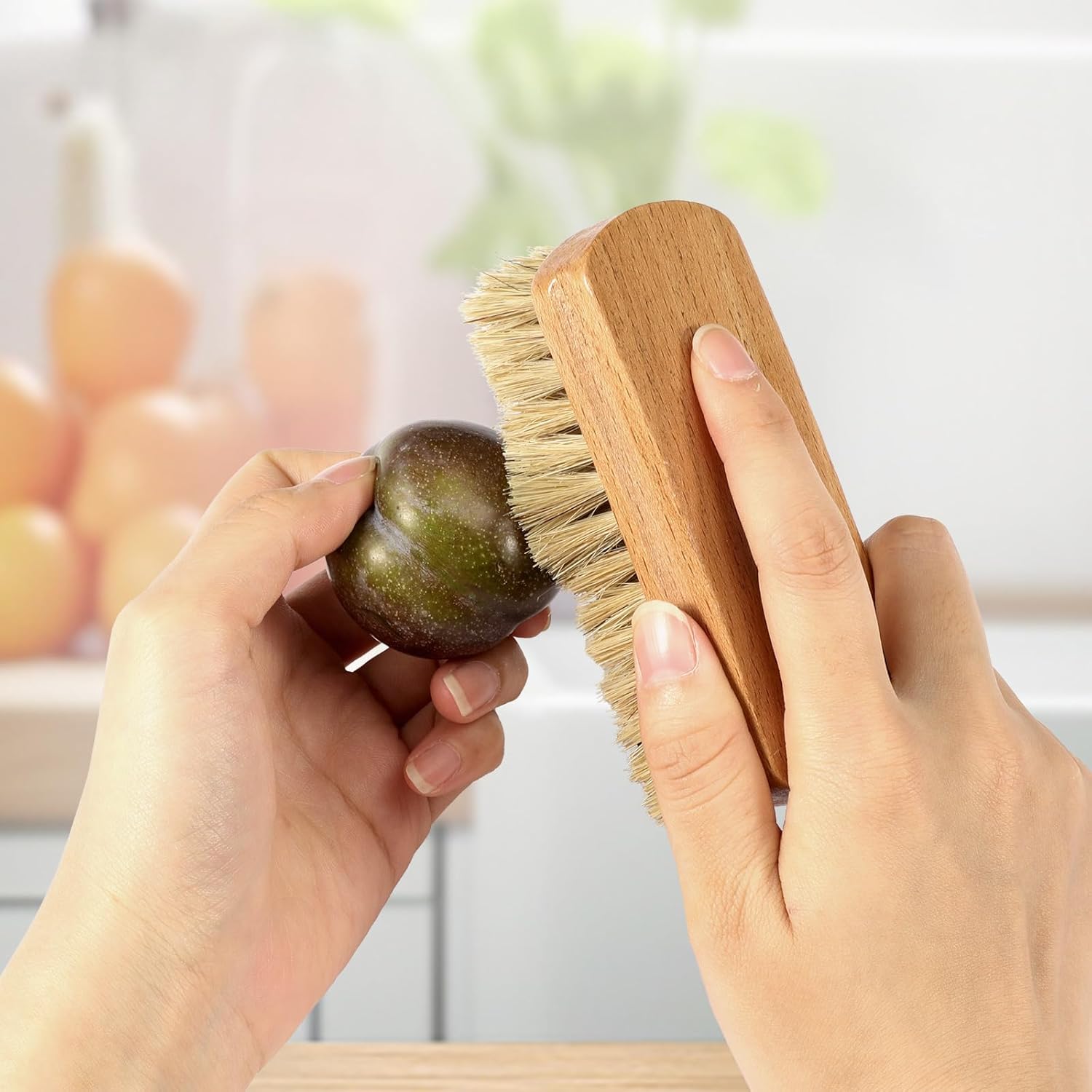 SXoonKing Vegetable Brush Set 2PCS Cleaning Tools for Potatoes Carrots Fruits