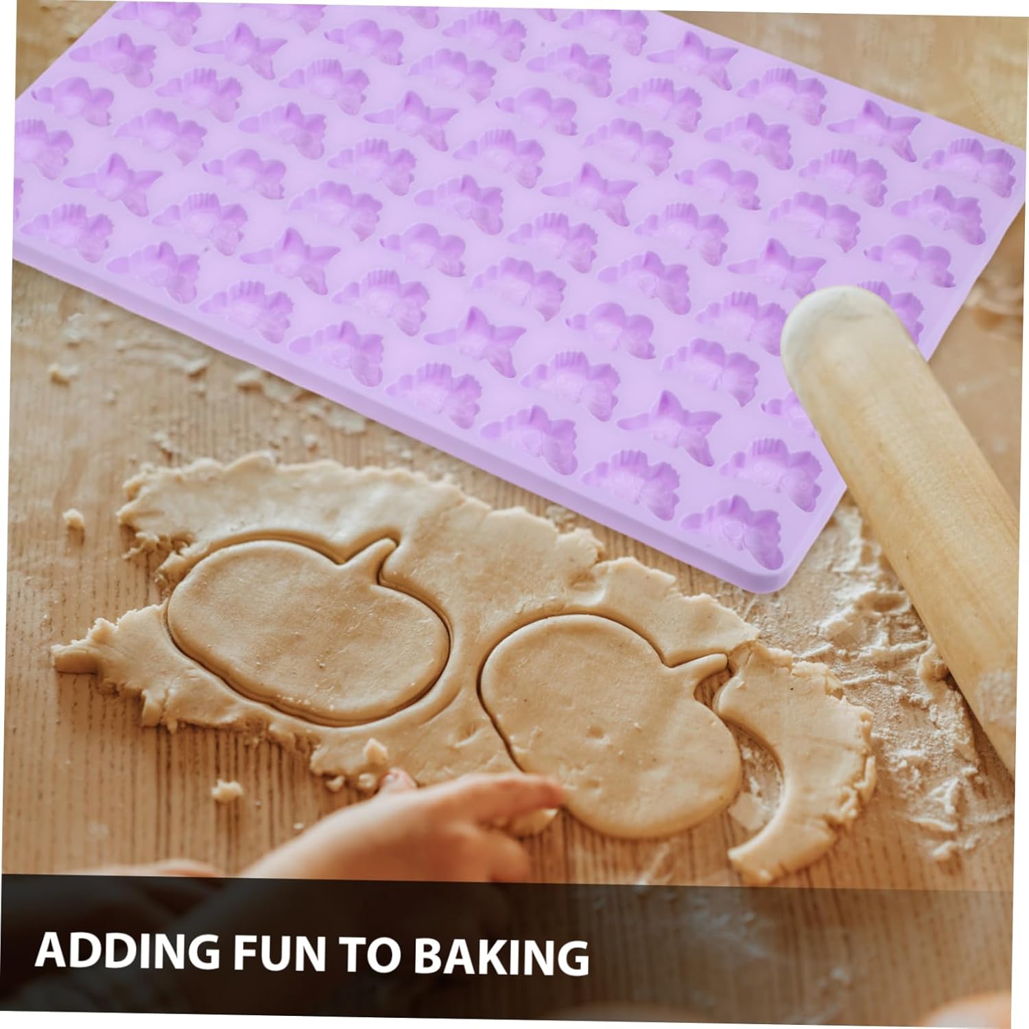 SHOWERORO Butterfly Cookie Molds Reusable Silicone Baking Set