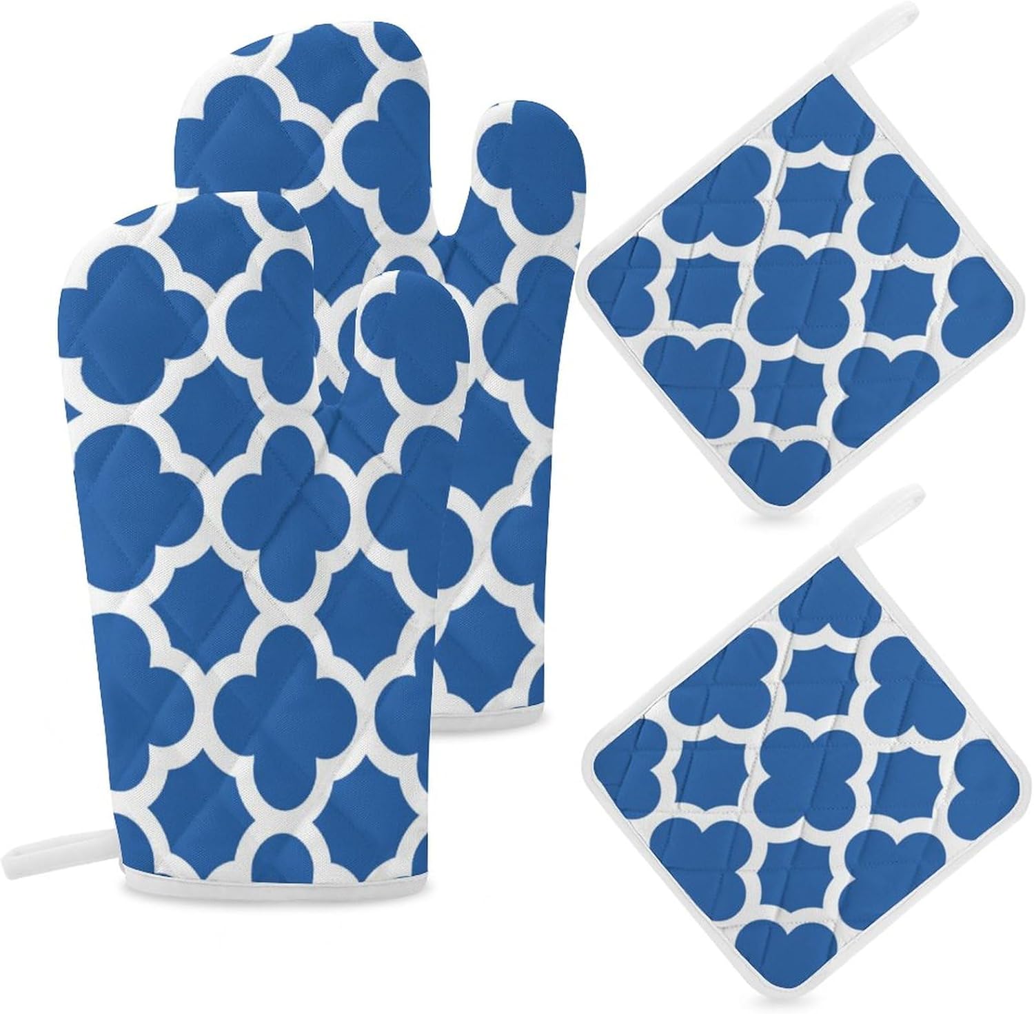 Curdesi 4PCS Oven Mitts and Pot Holders Set 1