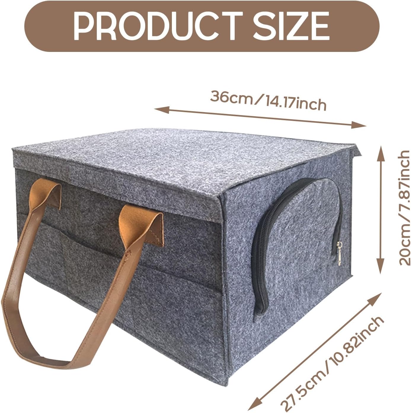 Qivine Foldable Dinner Plate Storage Box with Lids