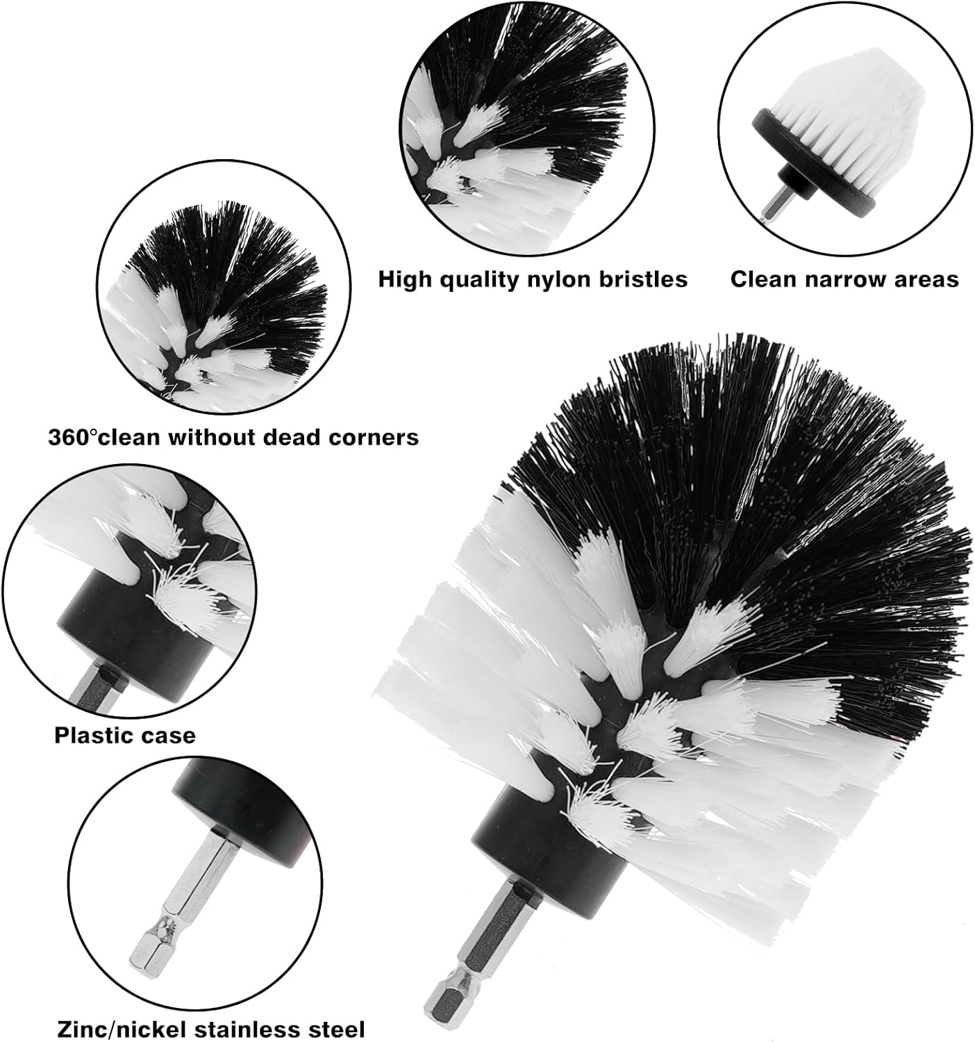 ETOUPA 13 Pcs Drill Brush Set All Purpose Cleaning