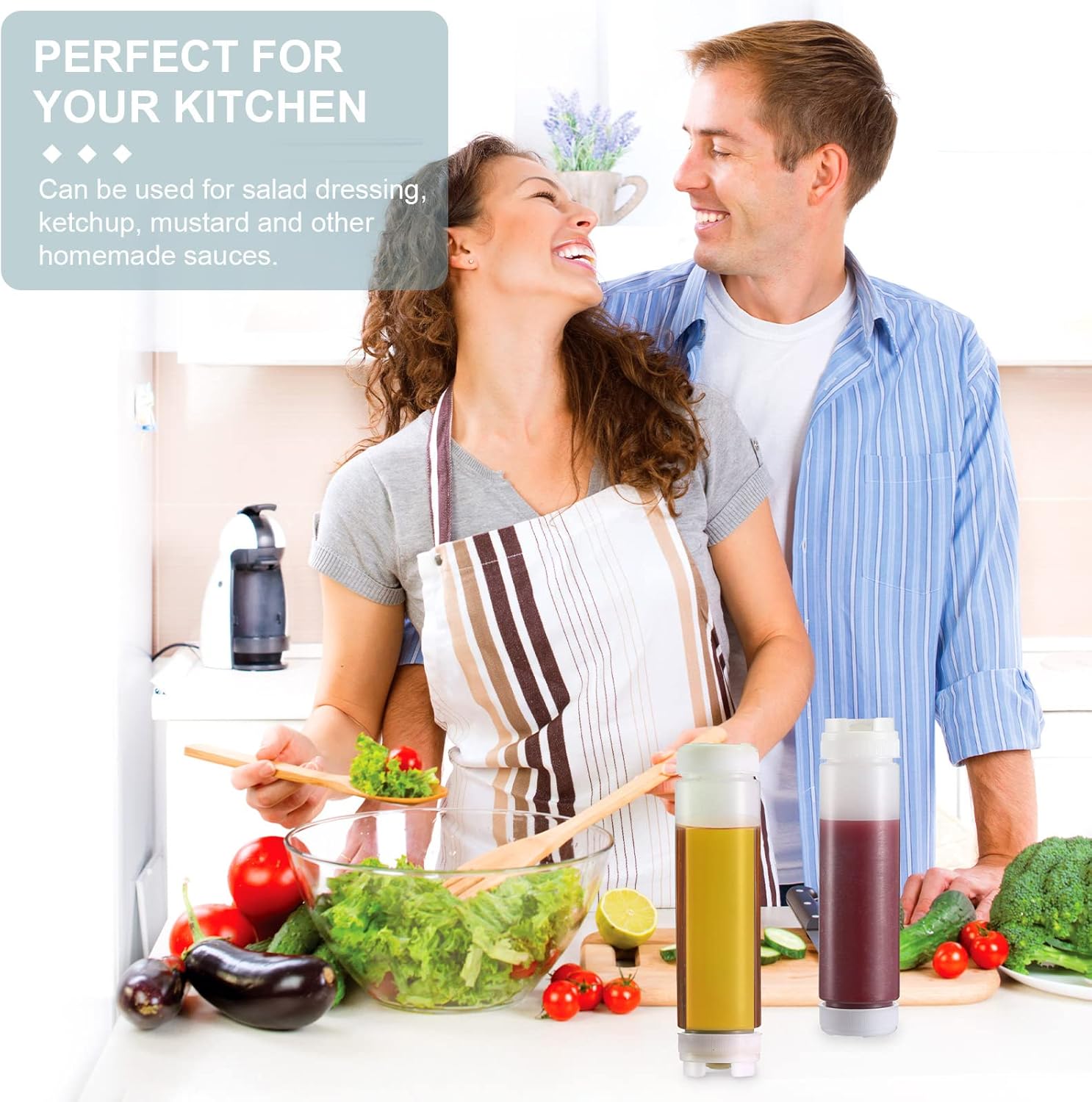 Sabary 6 Pcs 16 oz Condiment Squeeze Bottles