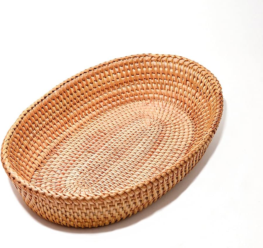 Afiaiwei 126 Inch Wicker Bread Serving Basket