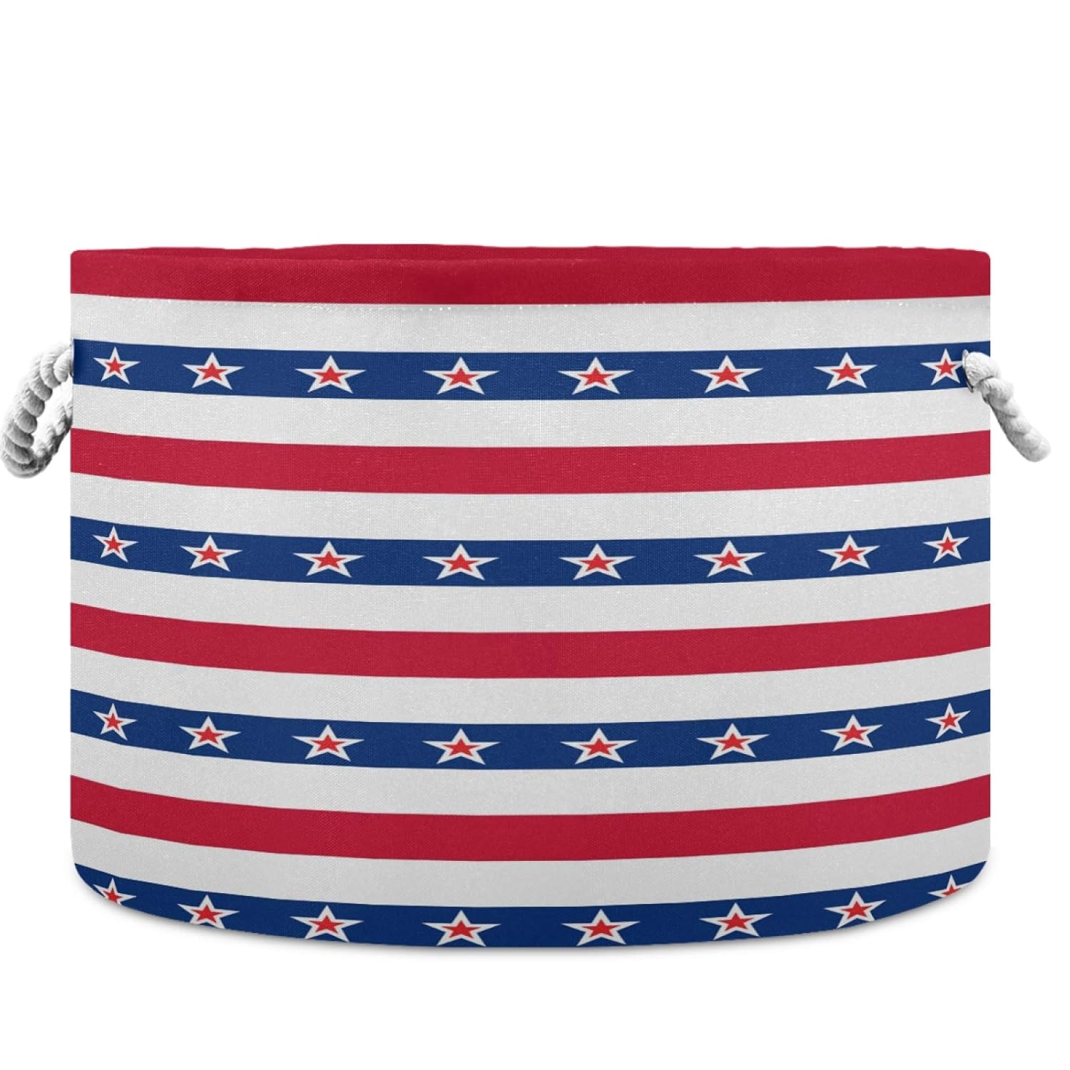 Visesunny Collapsible Laundry Basket with Cotton Handles