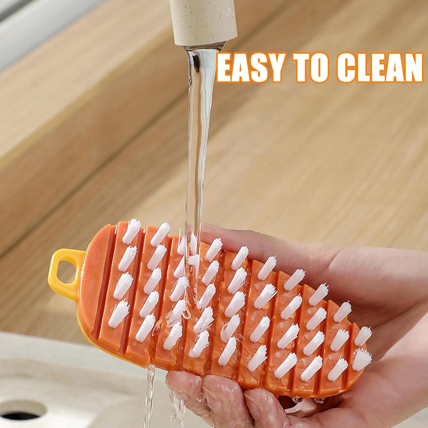Flexible Fruit Veggie Scrubber Brush for Kitchen Cleaning