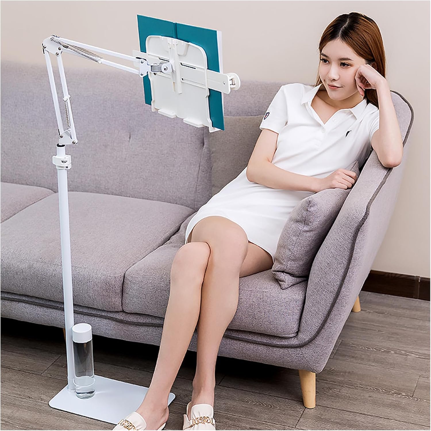 Adjustable Floor Stand for Reading and Cooking 1