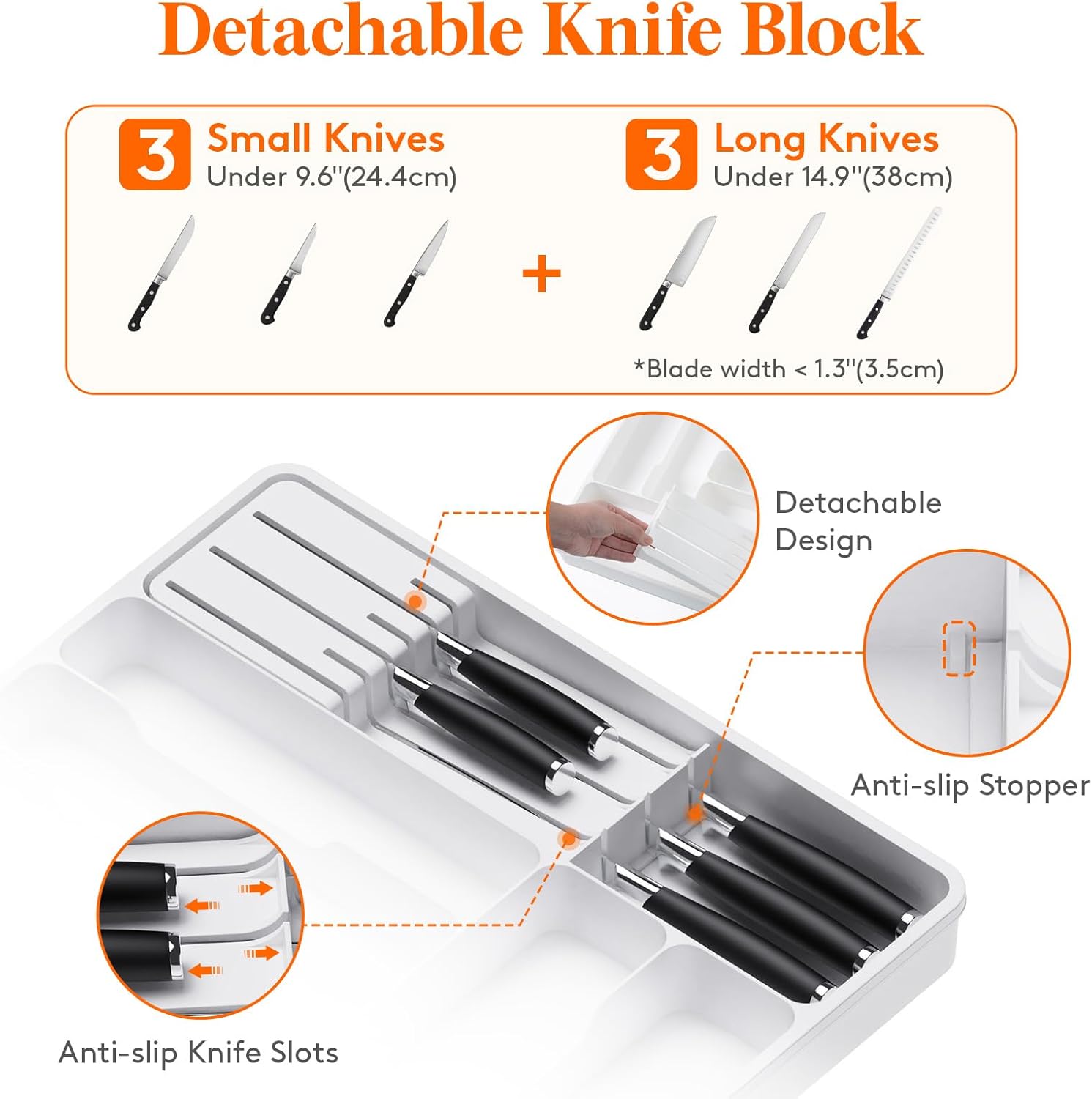 Lifewit Expandable Flatware Organizer for Kitchen Drawers