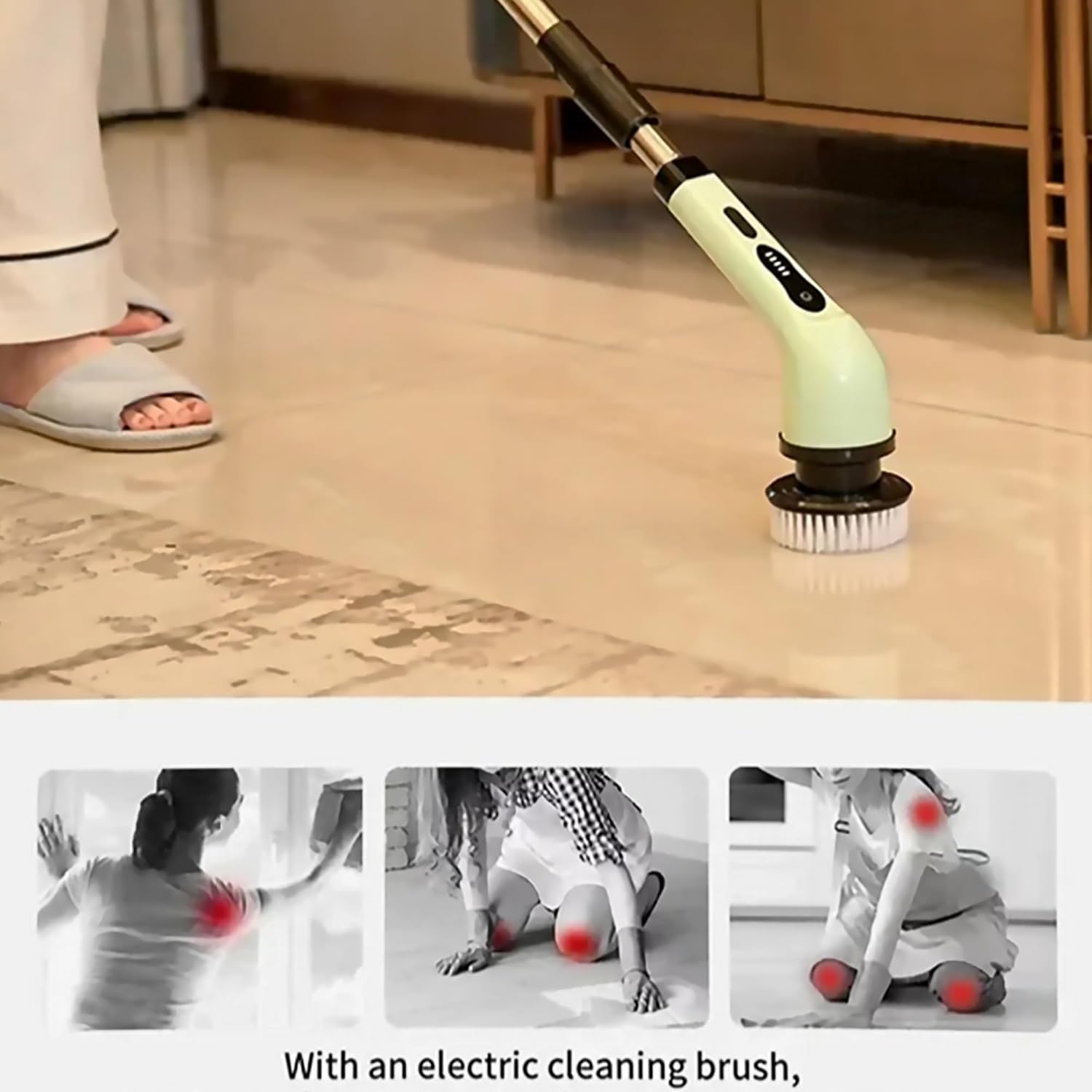 KIRIKIT Electric Spin Scrubber 9 in 1 Cordless