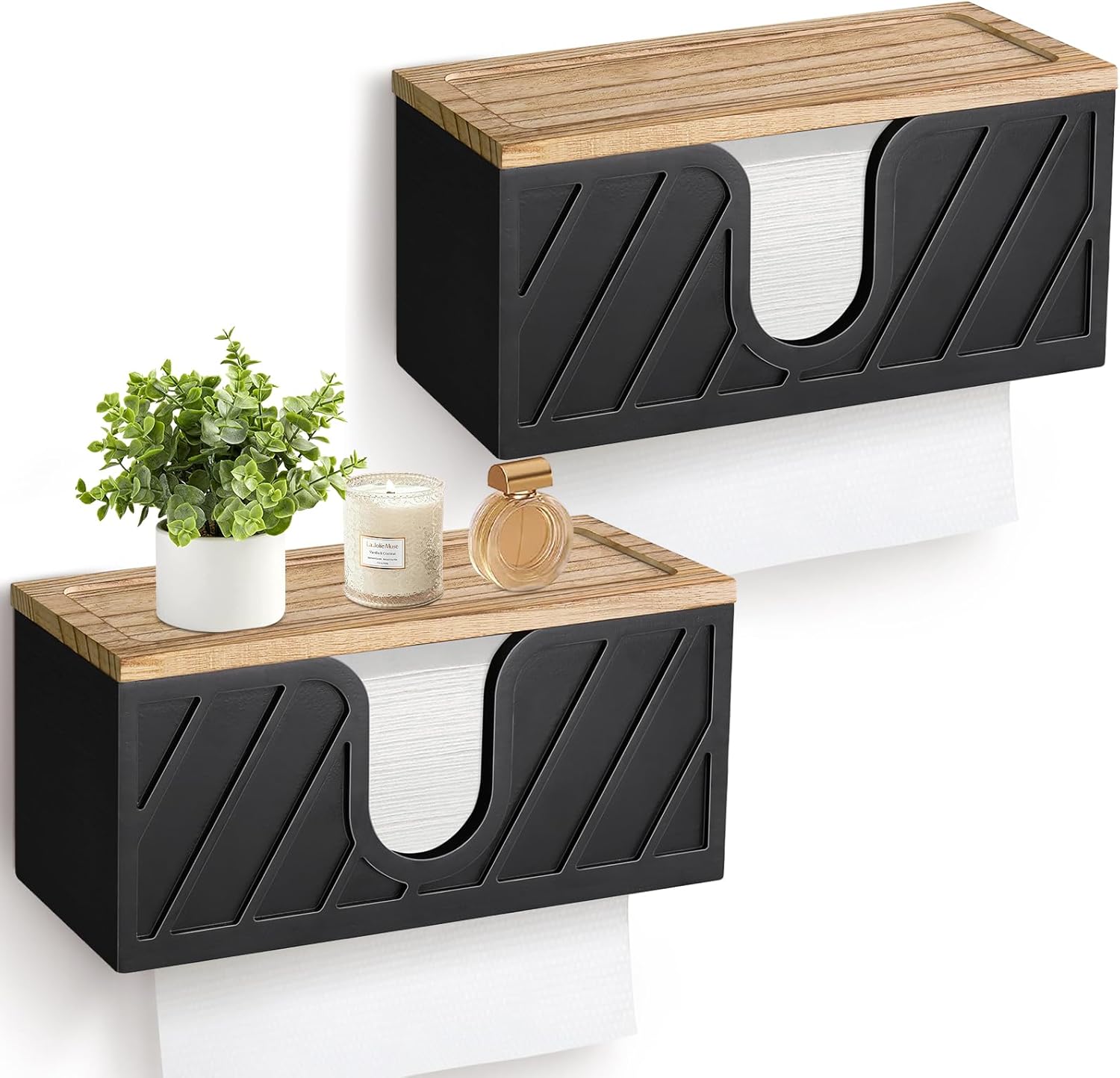 Gymvcsi Set of 2 Paper Towel Holders Wall Countertop 1