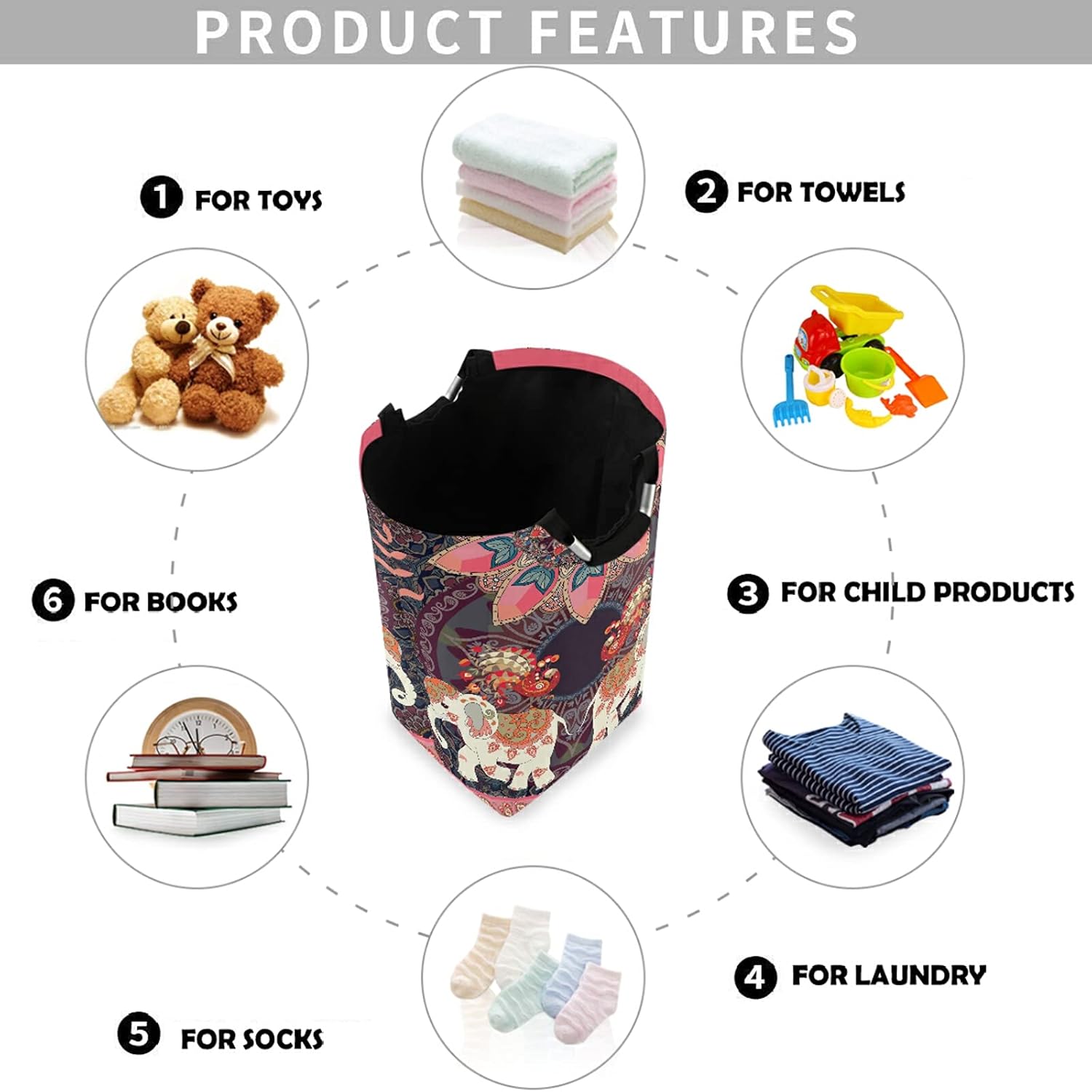 visesunny Large Laundry Hamper with Waterproof Design