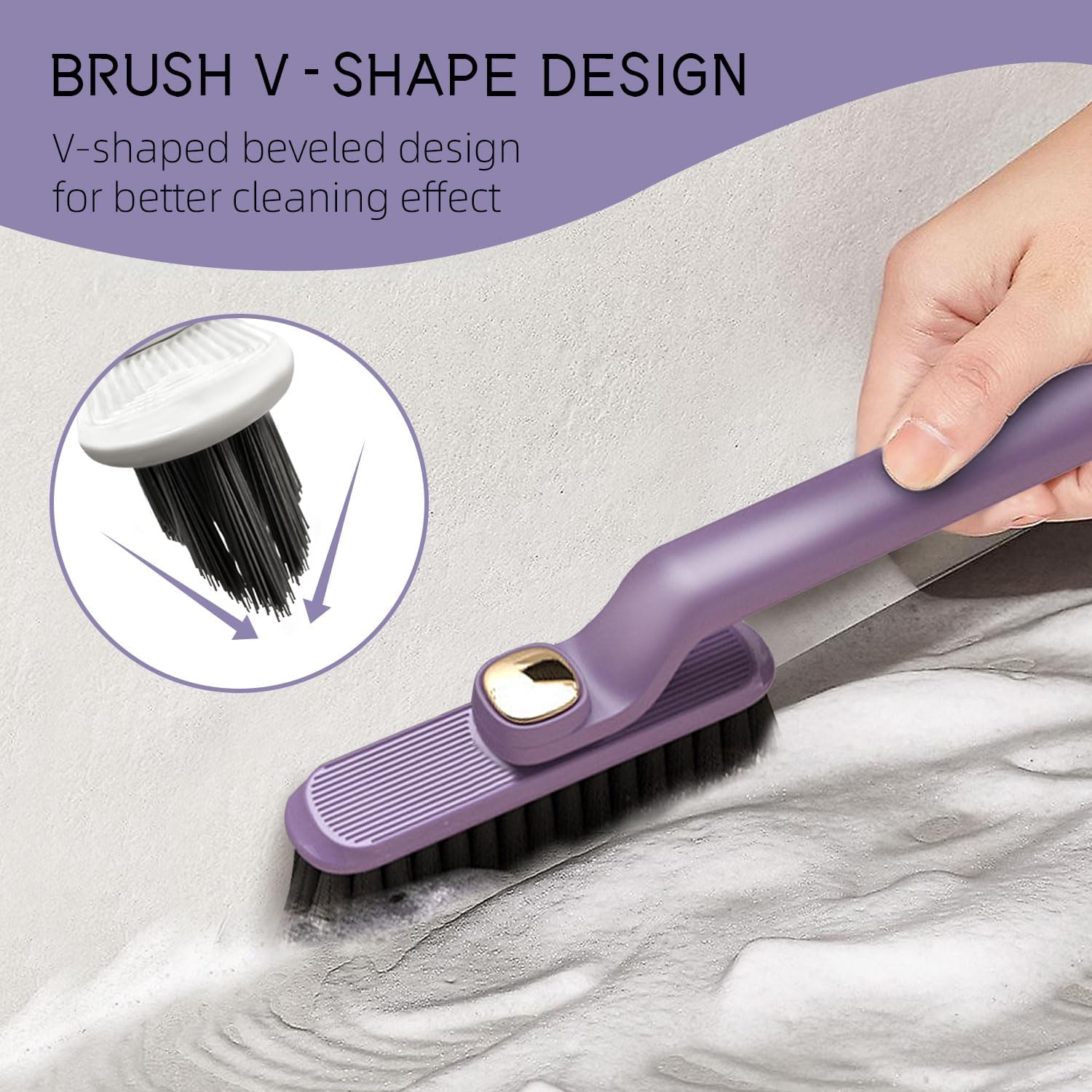 Bozenu 2PCS Rotating Crevice Cleaning Brush
