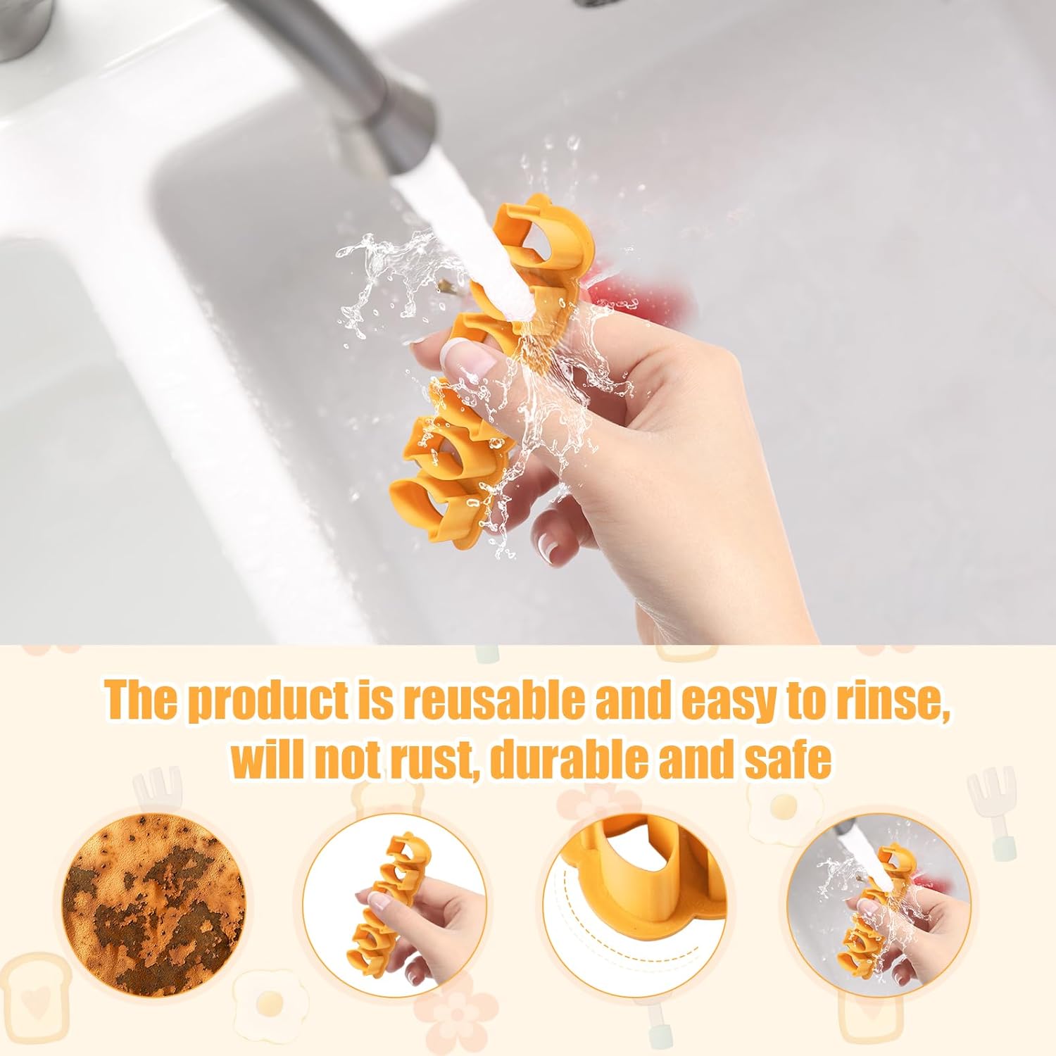 Mini Goldfish Cookie Cutter Set 6 Pieces Yellow