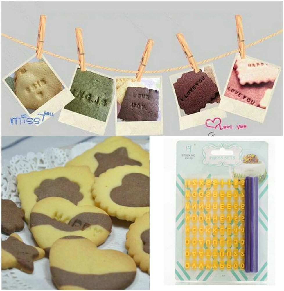 Gracelife 73 pcs Biscuit Fondant Cookie Stamp Cutter Set