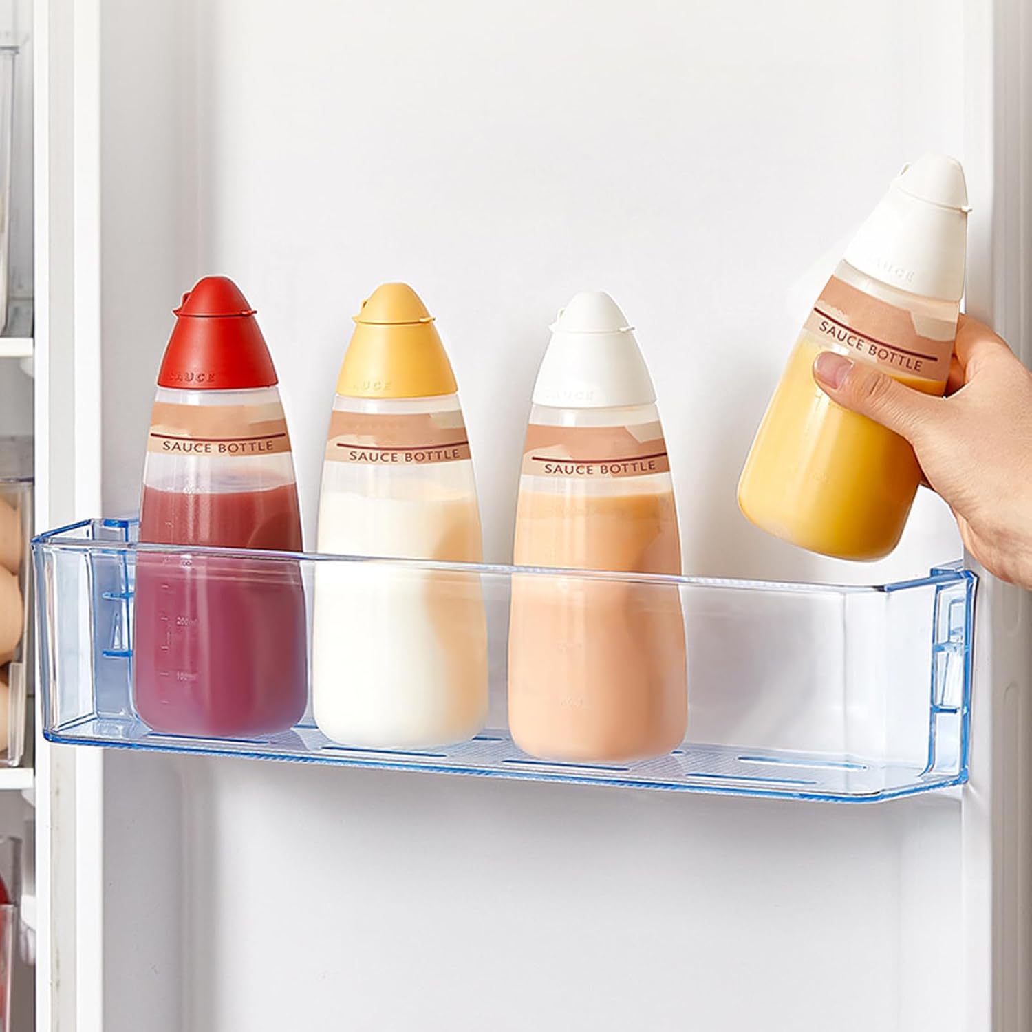 ORIJOYNA 18 oz Condiment Squeeze Bottles 3-Pack