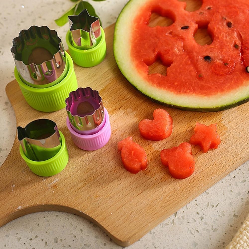 12Pcs Vegetable Cut Flower Mould Set for Kitchen