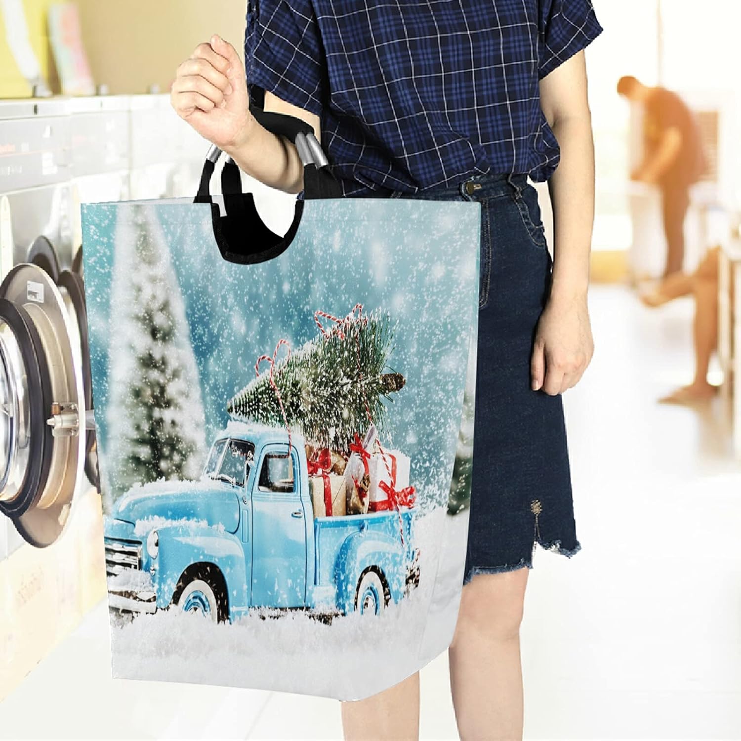 visesunny Large Laundry Hamper Basket with Gifts