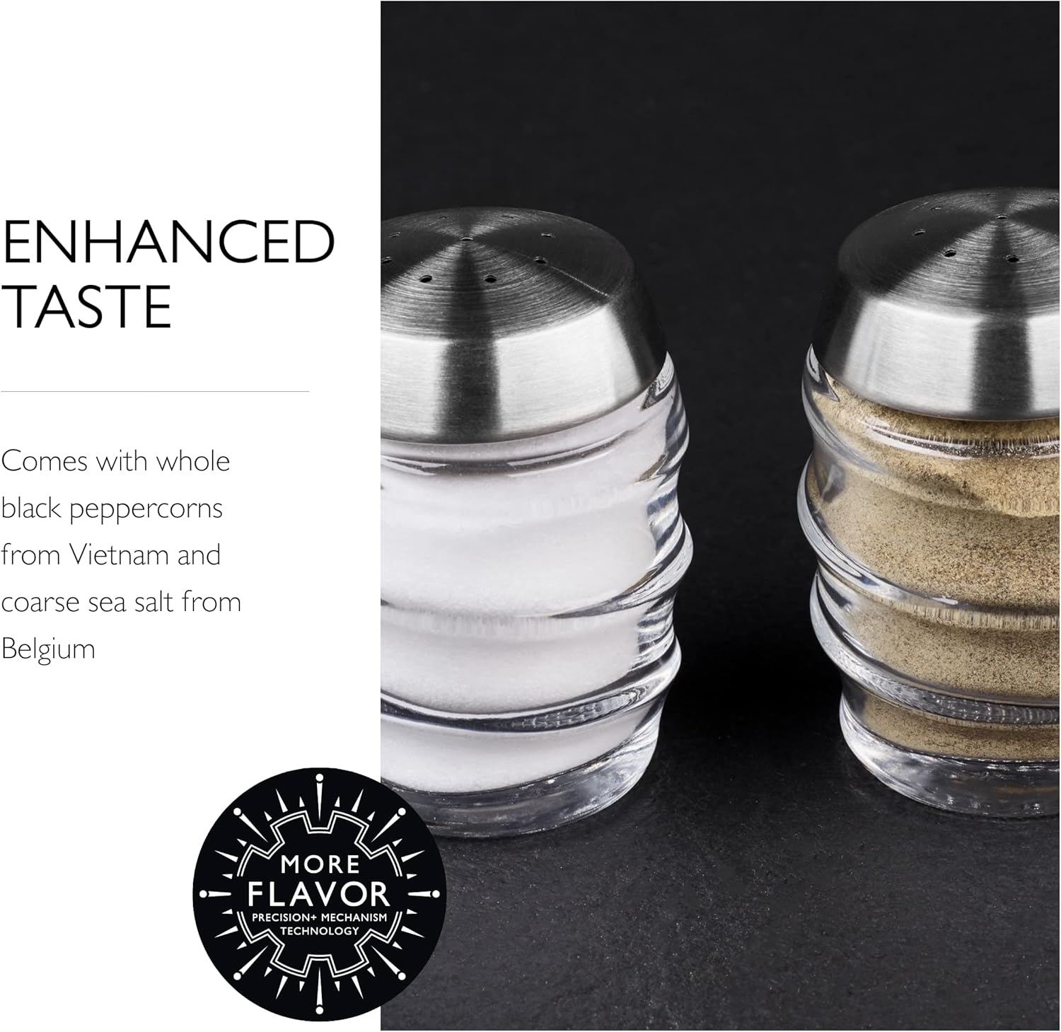 Cole Mason Bray Salt Pepper Shaker Set - Clear