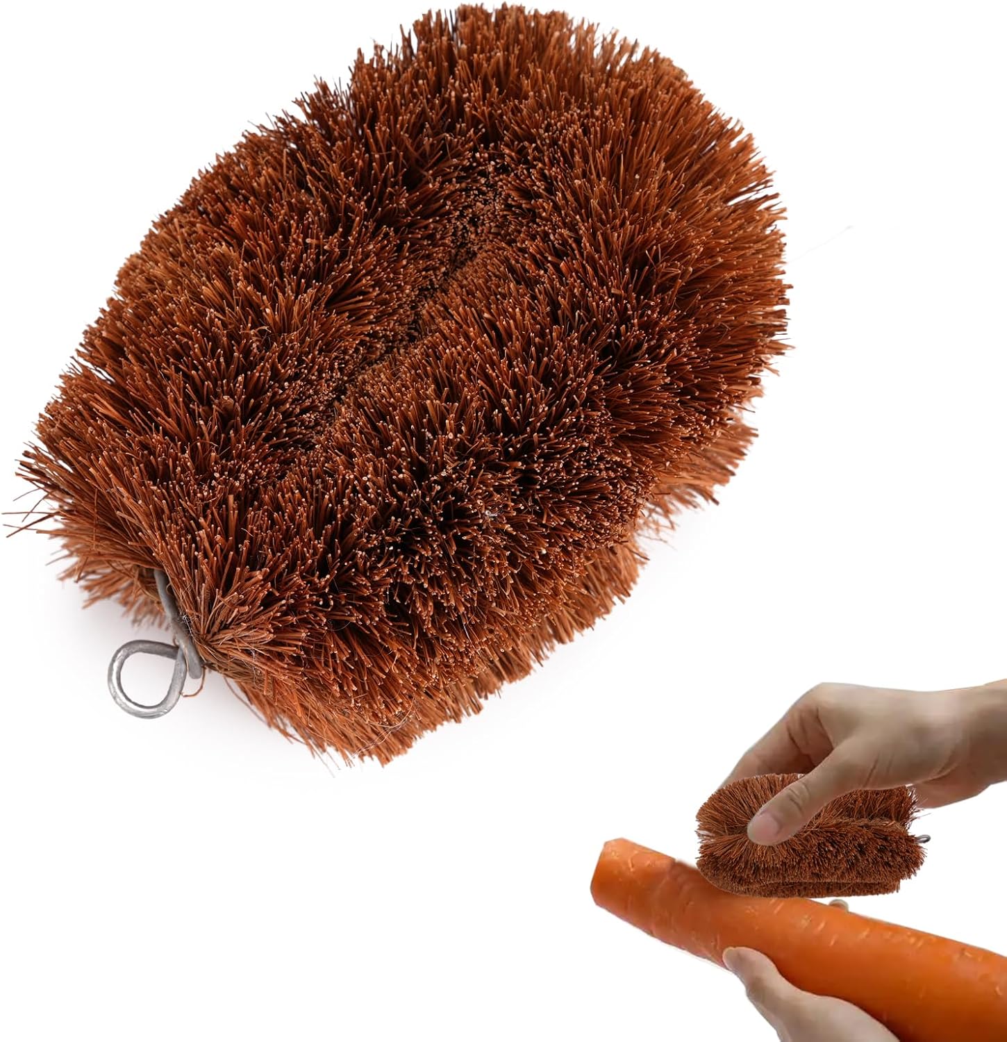 Vegetable Scrub Brush - Eco-Friendly Coconut Fiber 1