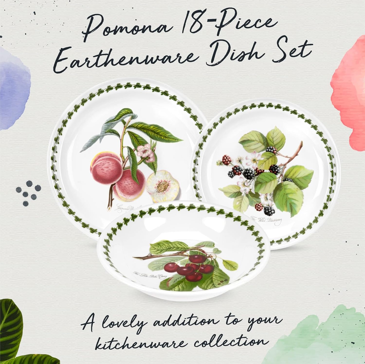 Portmeirion Pomona 18 Piece Dinnerware Set for 6