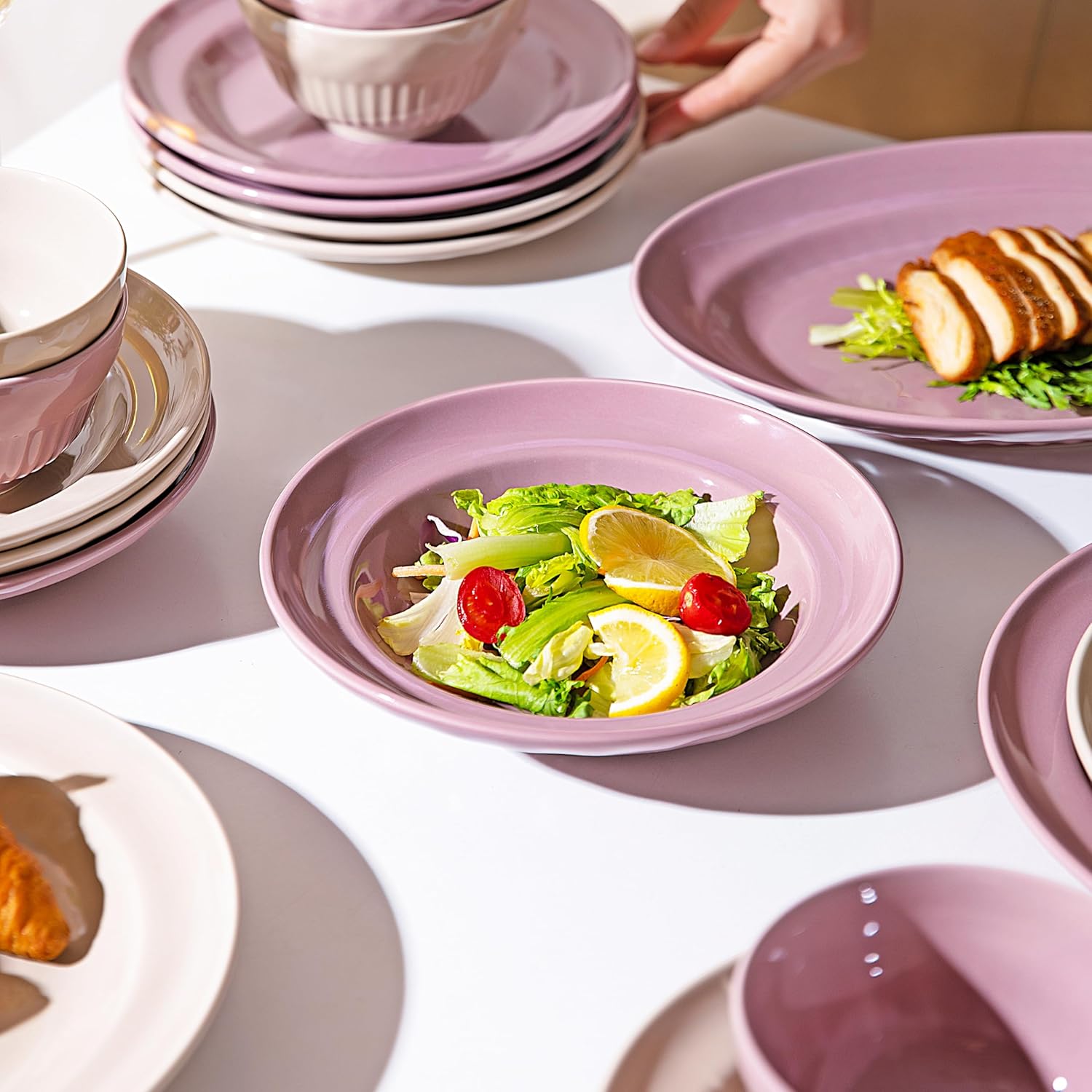 MDZF SWEET HOME Cream Style Dinnerware Set 24 Pcs