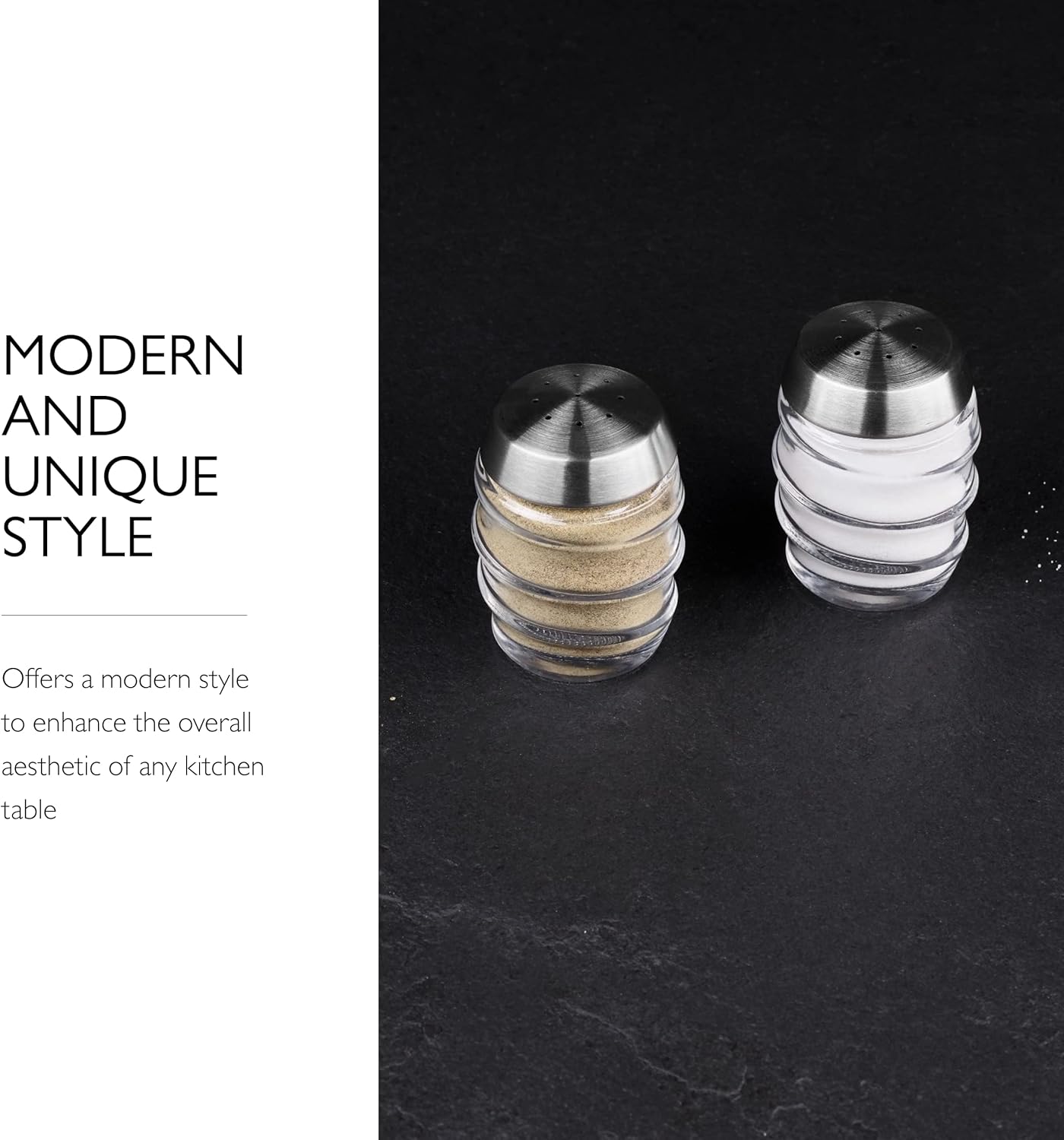 Cole Mason Bray Salt Pepper Shaker Set - Clear