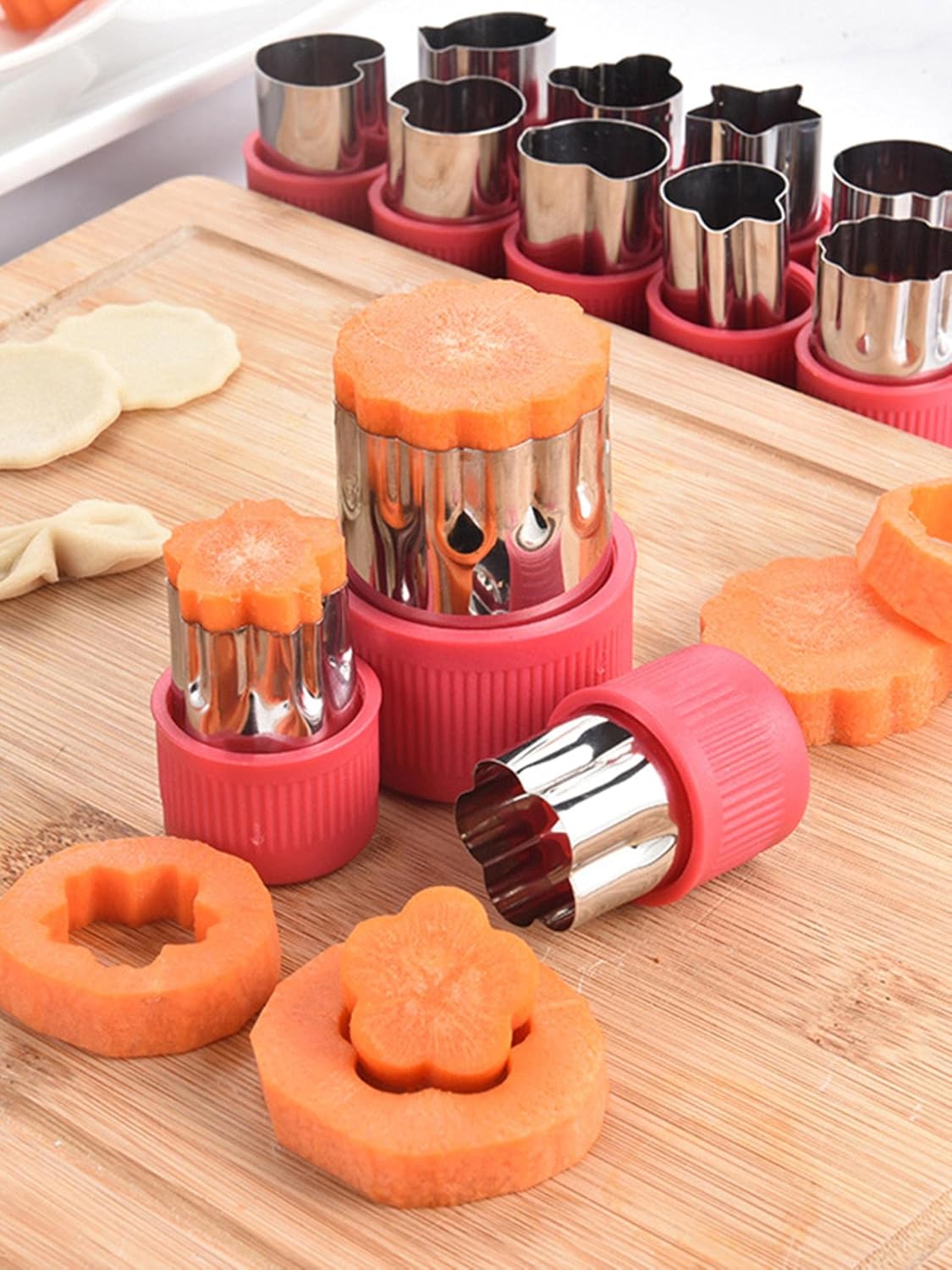 CUICUI 12Pc Set Mini Vegetable Fruit Cutter Mold Baking Tools 1