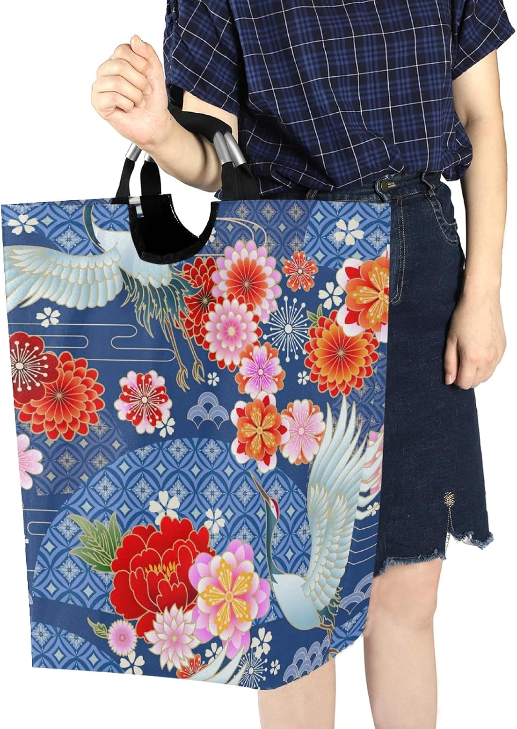 susiyo Foldable Laundry Basket with Handles and Unique Pattern 1