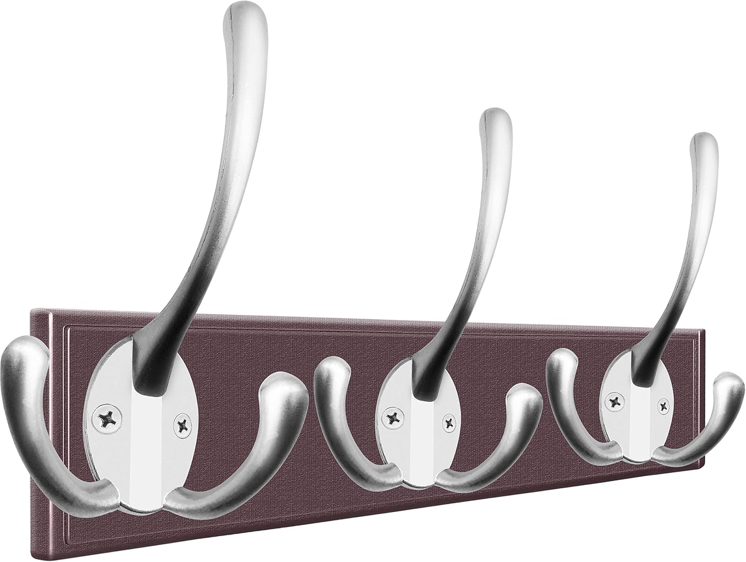 IBosins 6 Pack Heavy Duty Coat Hooks with 24 Screws Matte Nickel