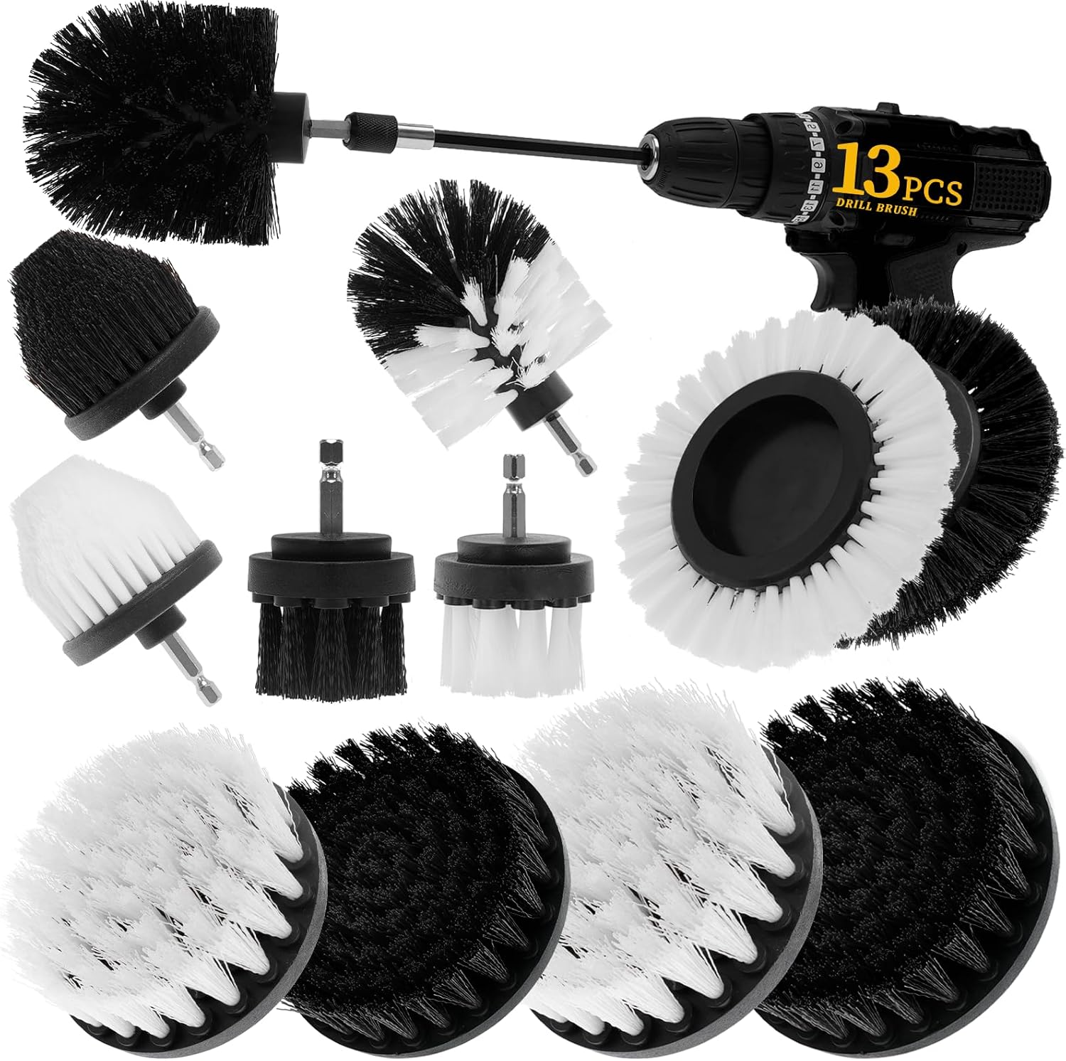 ETOUPA 13 Pcs Drill Brush Set All Purpose Cleaning