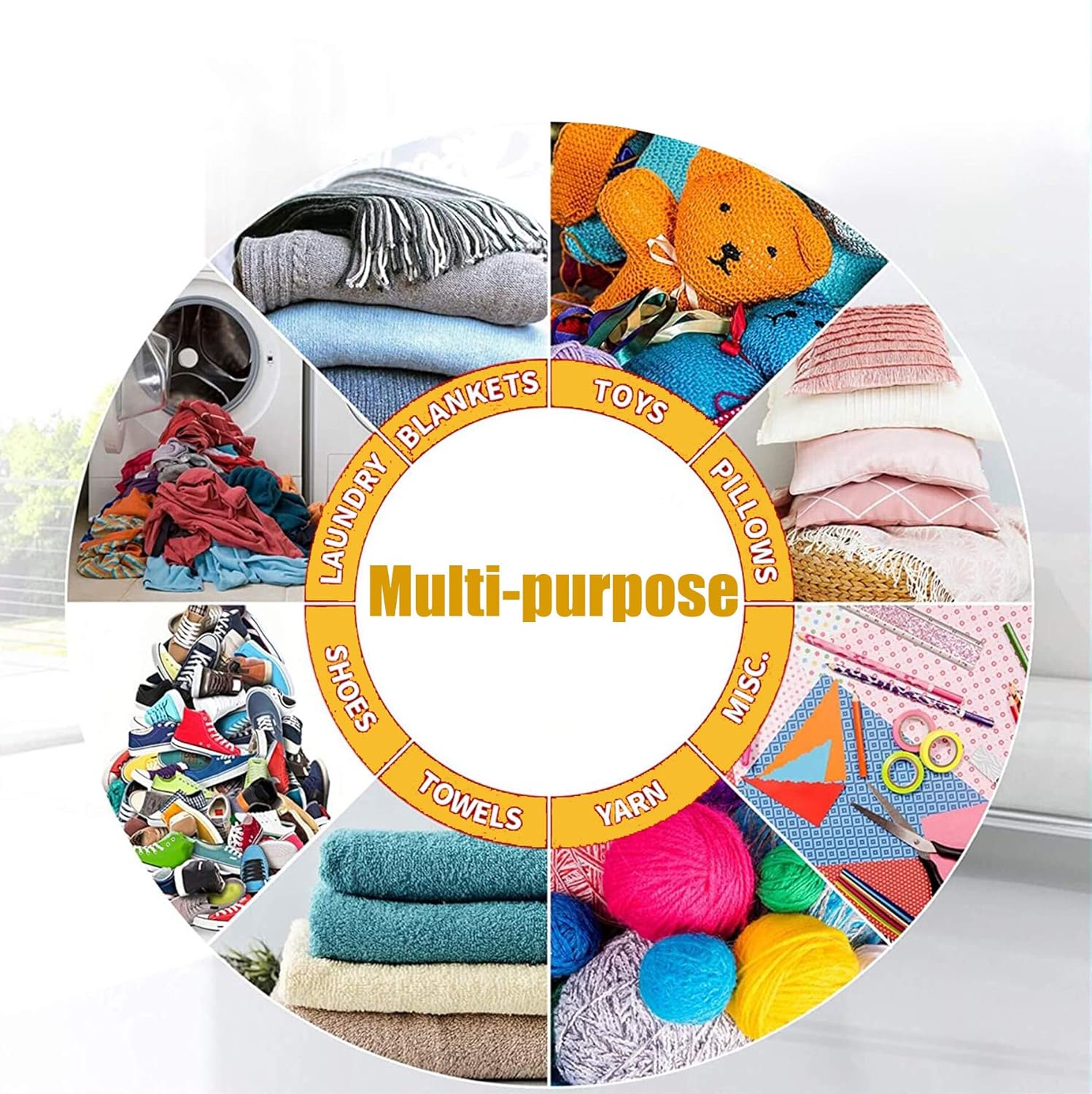visesunny Collapsible Laundry Basket with Turtle Design