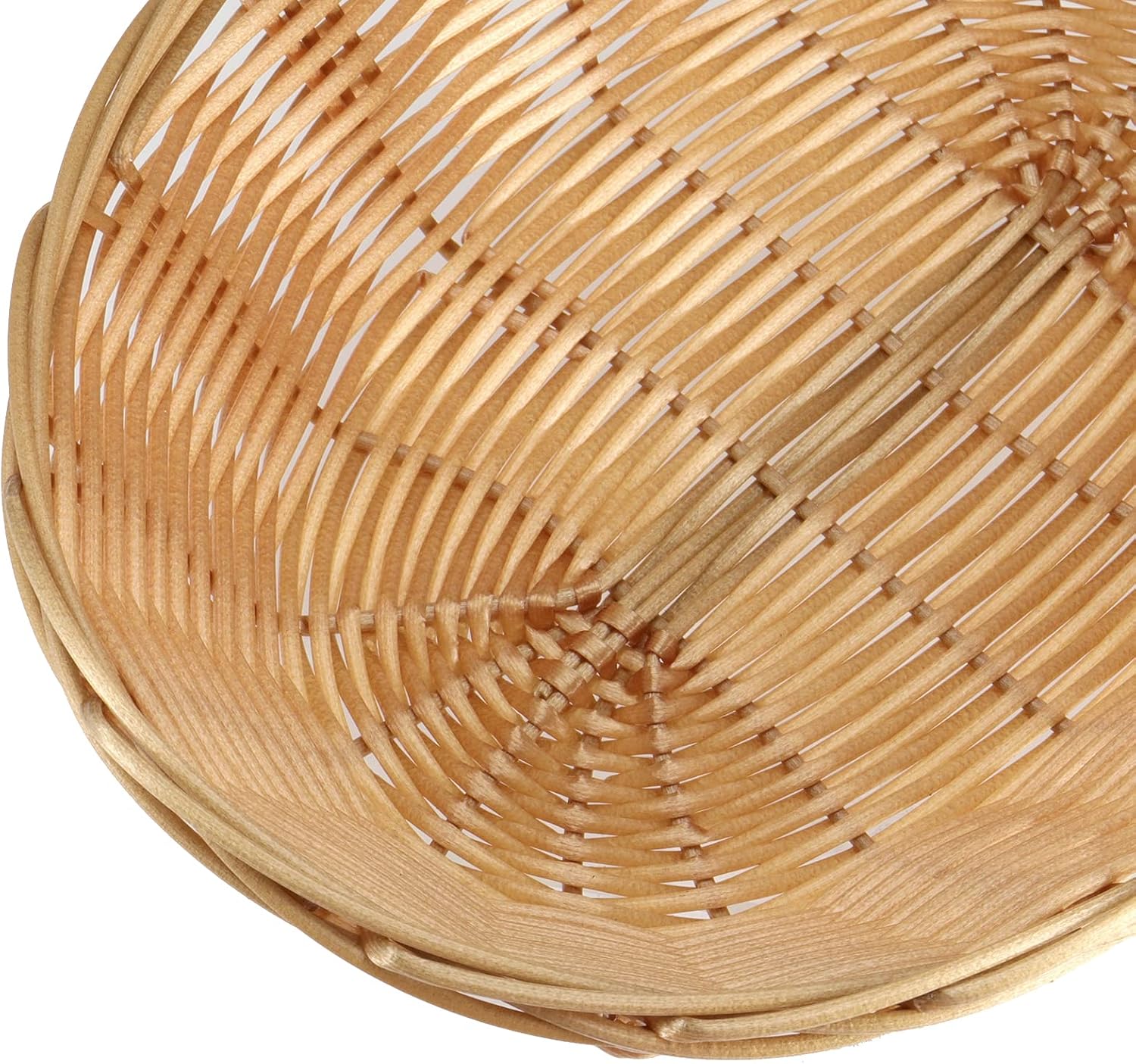 SINJEUN 20 Pack Light Brown Wicker Bread Basket