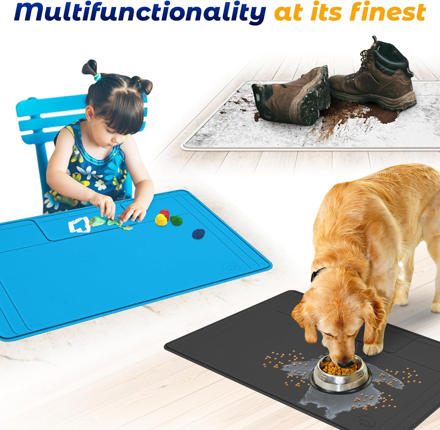 Famous Dino Under Sink Mat - Adjustable Waterproof