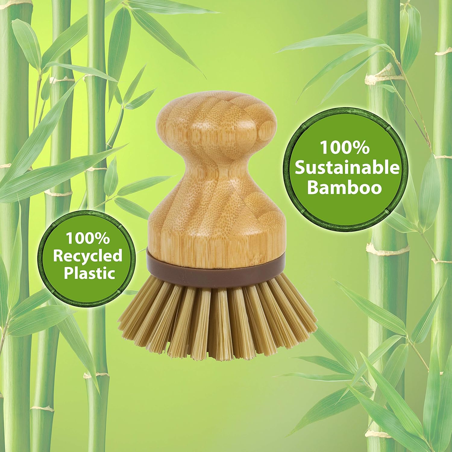 Bamboo Naturals Mini Scrub Brush Eco-Friendly Kitchen Tool 1