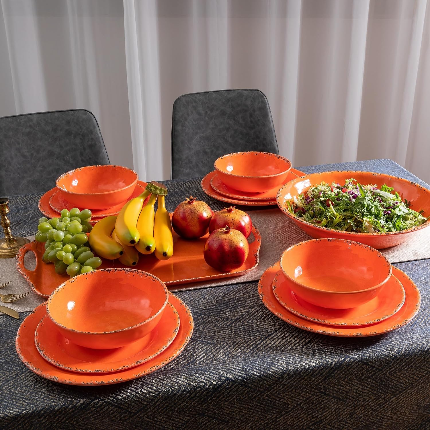 ZAROCRUS 11 Melamine Plates Set of 6