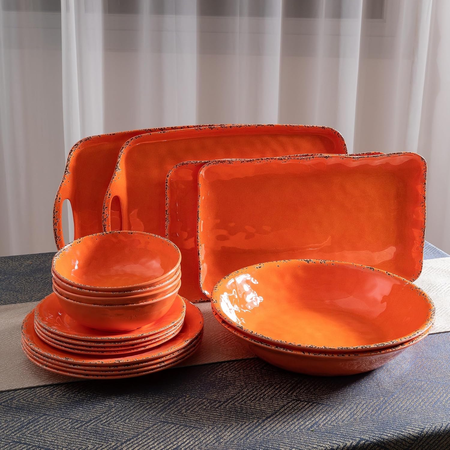 ZAROCRUS 11 Melamine Plates Set of 6